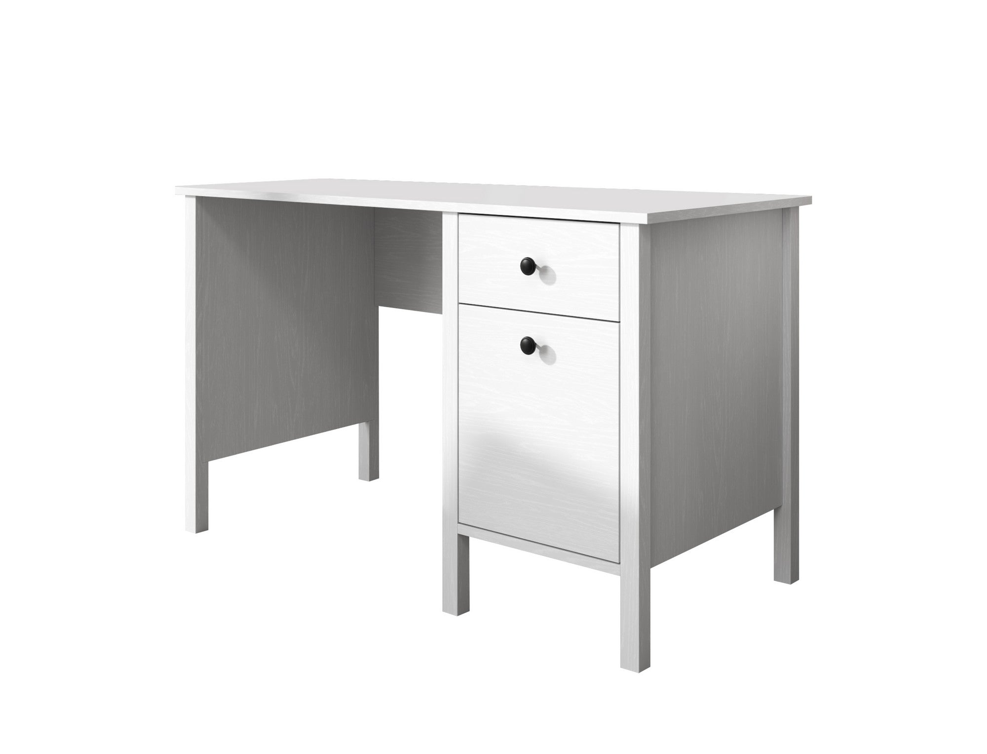 Secretária de Estudo – 120cm x 75cm x 60cm – Branco – Aglomerado revestido de melamina