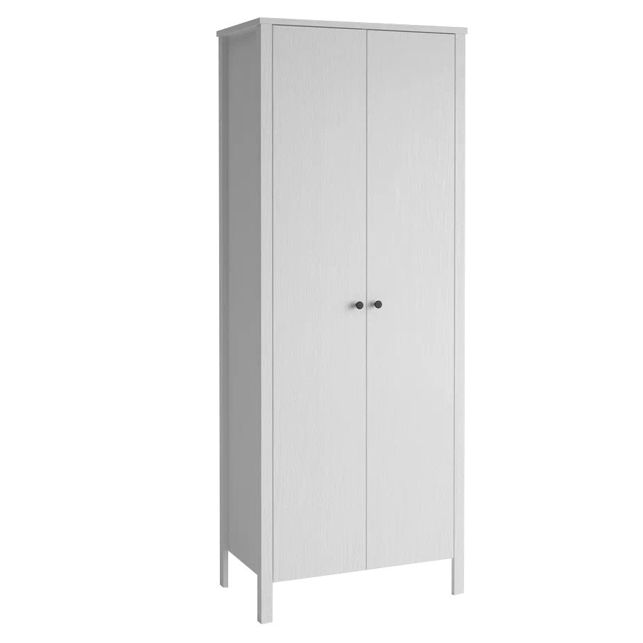 Guarda-roupa de madeira – 70 cm x 195 cm x 54 cm – Branco