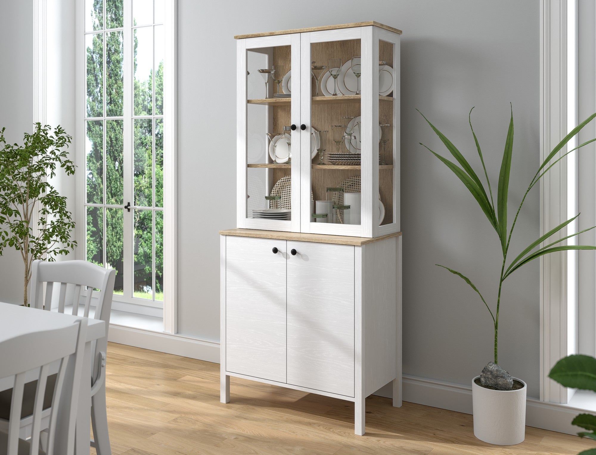 Estante de livros – 83cm x 194cm x 47cm – Branco – Madeira aglomerada