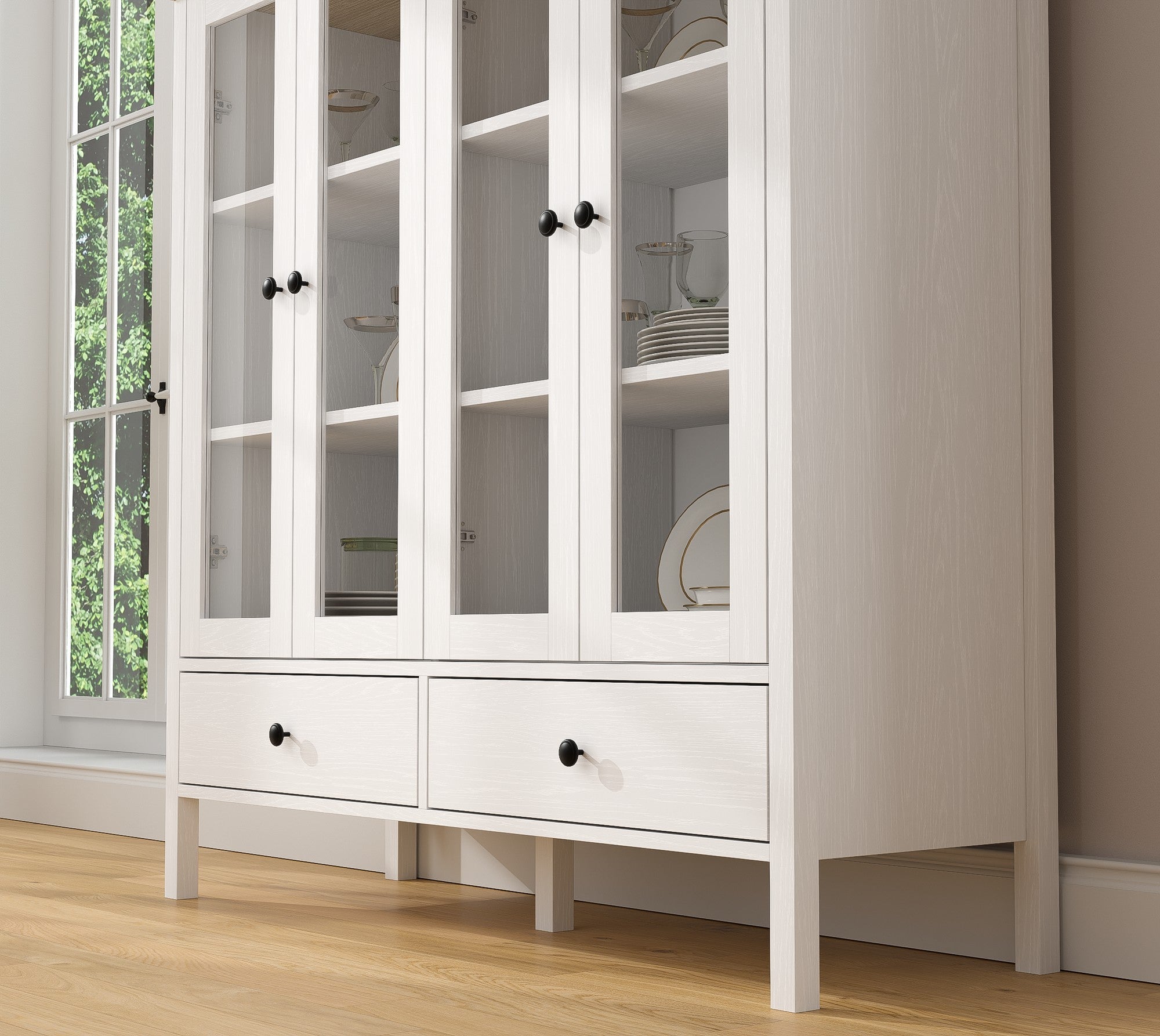 Estante de livros – 130cm x 136cm x 44cm – Branco – Aglomerado revestido de melamina