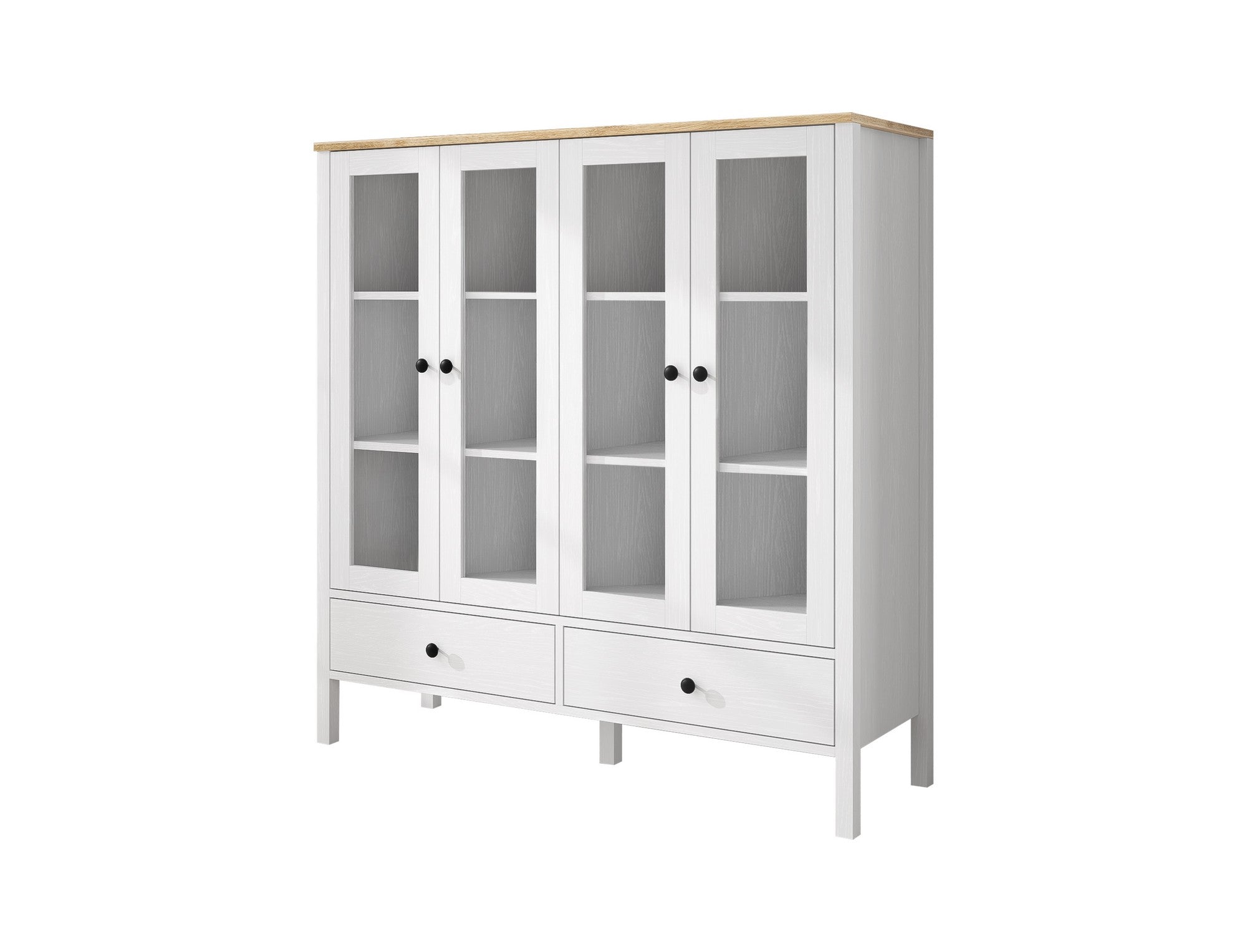 Estante de livros – 130cm x 136cm x 44cm – Branco – Aglomerado revestido de melamina