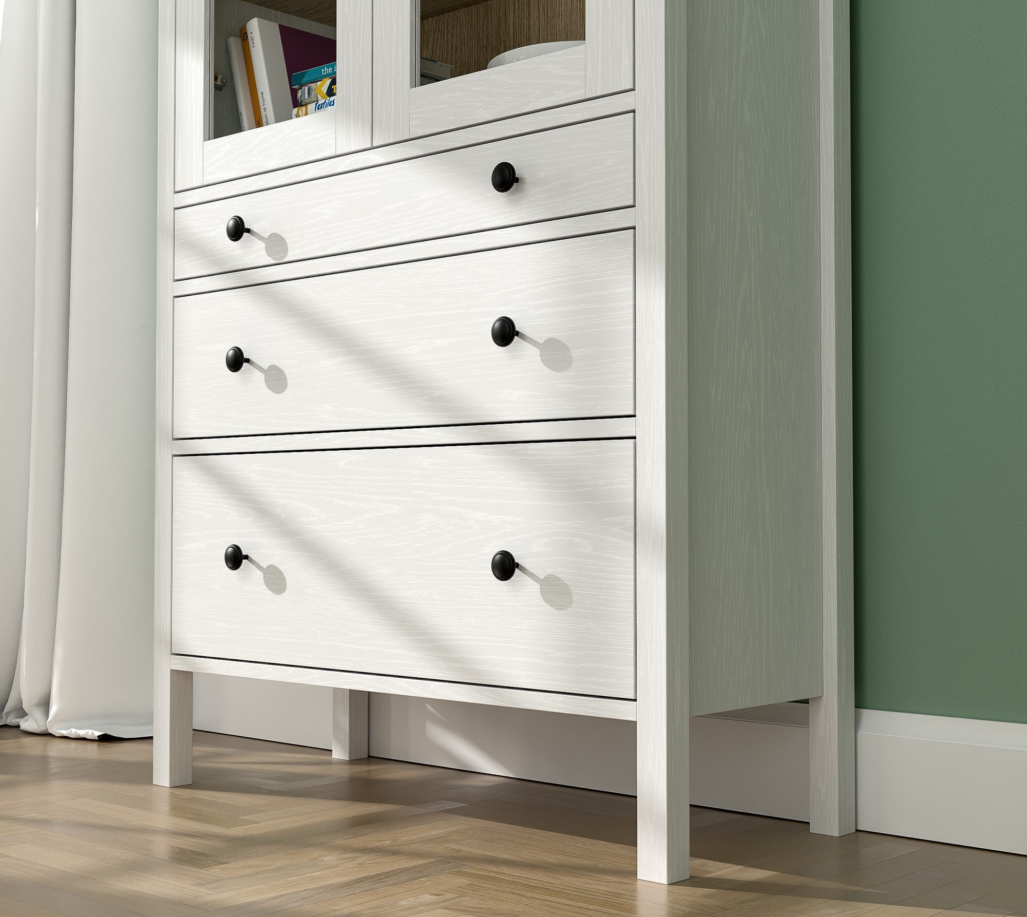 Estante de livros – 83cm x 194cm x 35cm – Branco – Aglomerado revestido de melamina