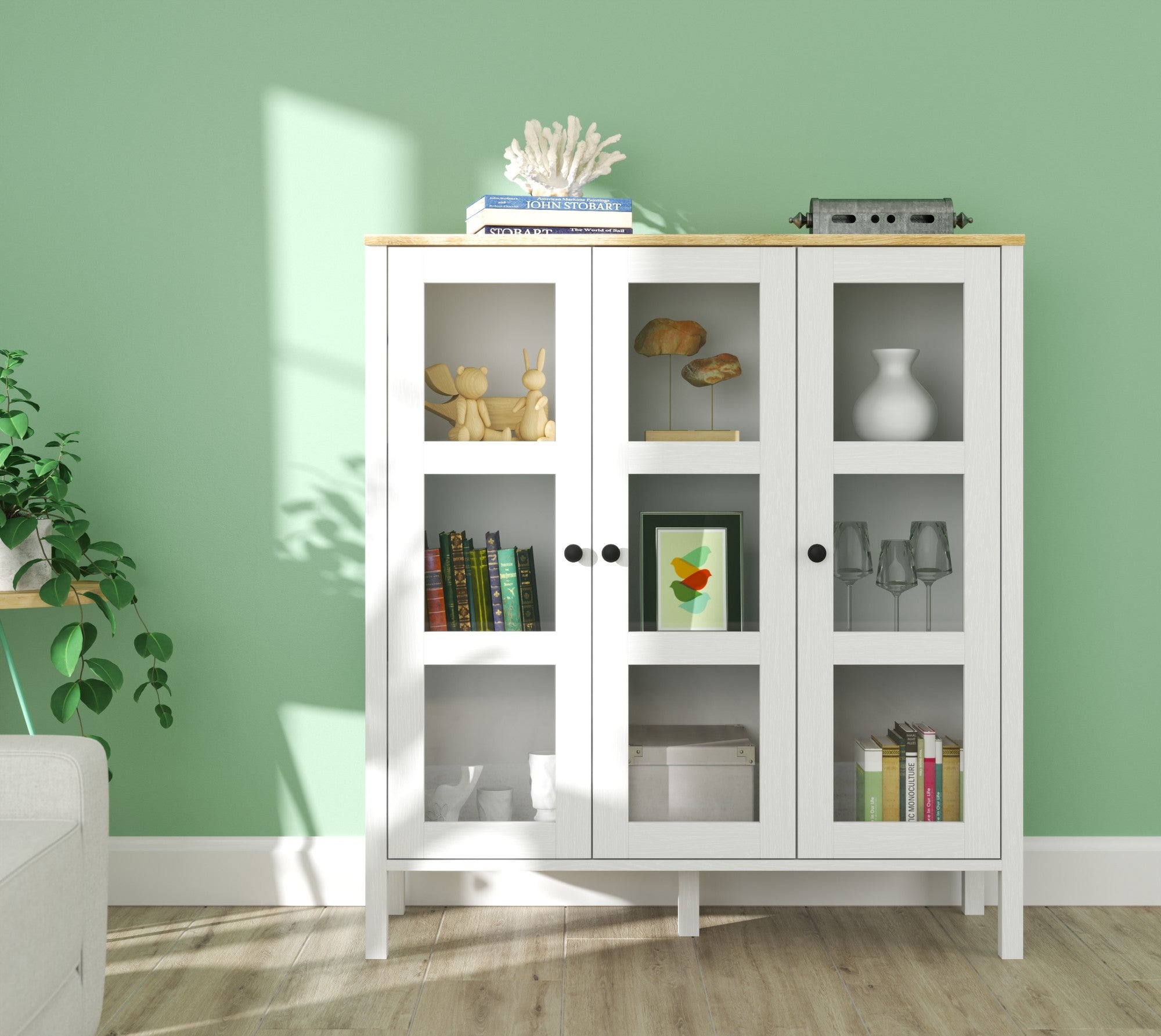 Estante de livros – 112cm x 123cm x 40cm – Branco – MDF