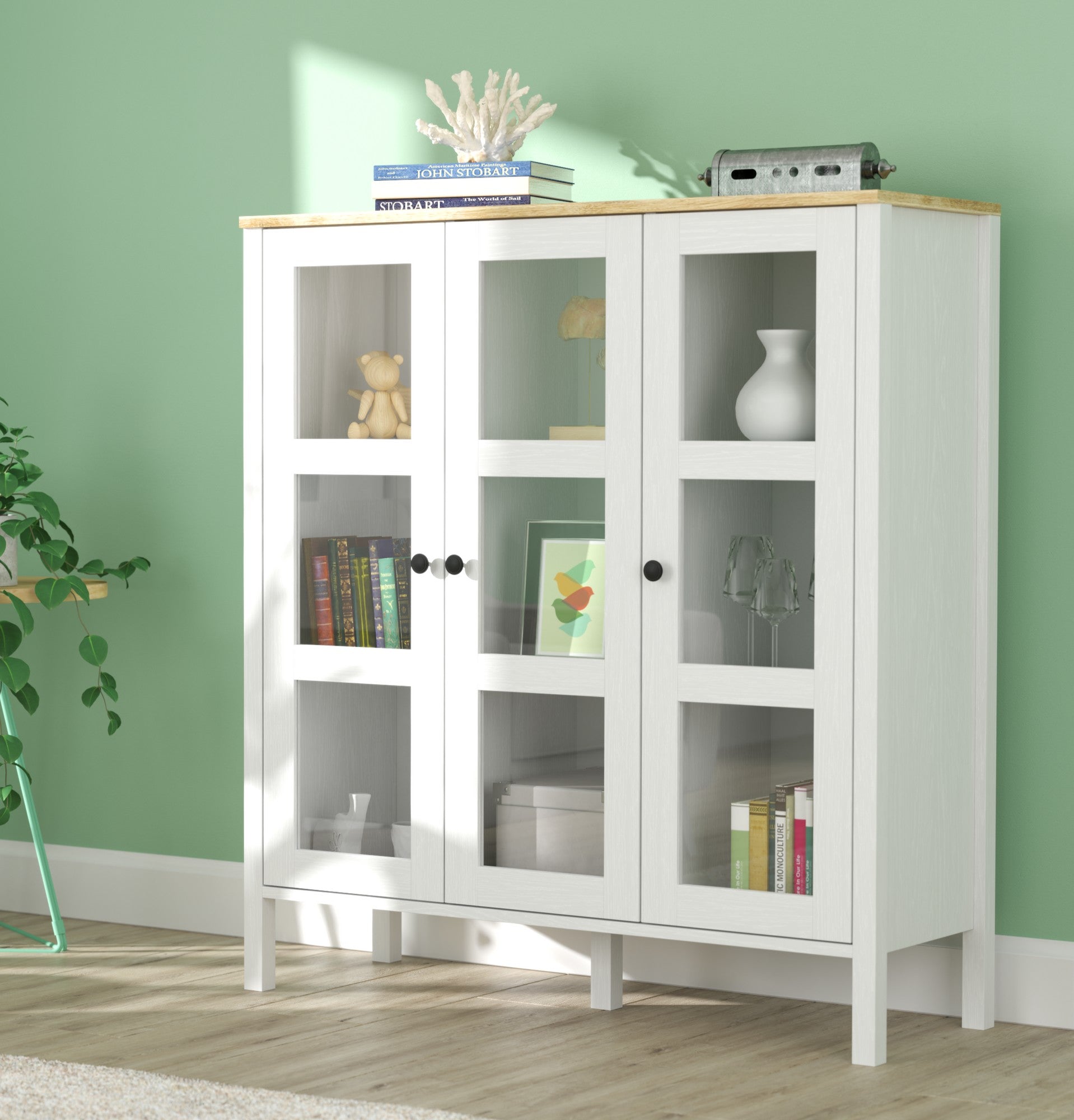 Estante de livros – 112cm x 123cm x 40cm – Branco – MDF