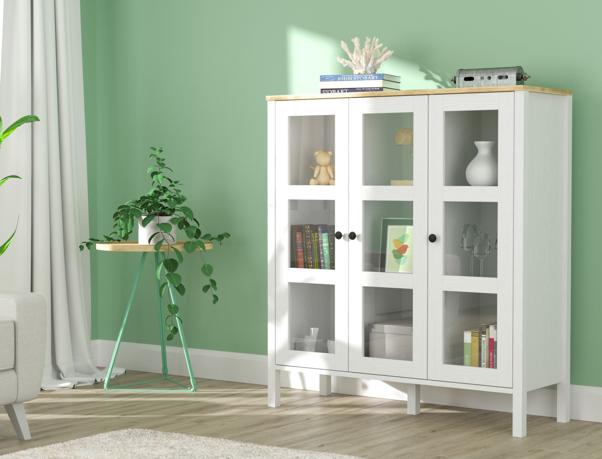 Estante de livros – 112cm x 123cm x 40cm – Branco – MDF