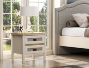 Mesa de Cabeceira Moderna com Múltiplas Prateleiras e Fixação de Parede - Disponível em Carvalho, Creme e Cinzento