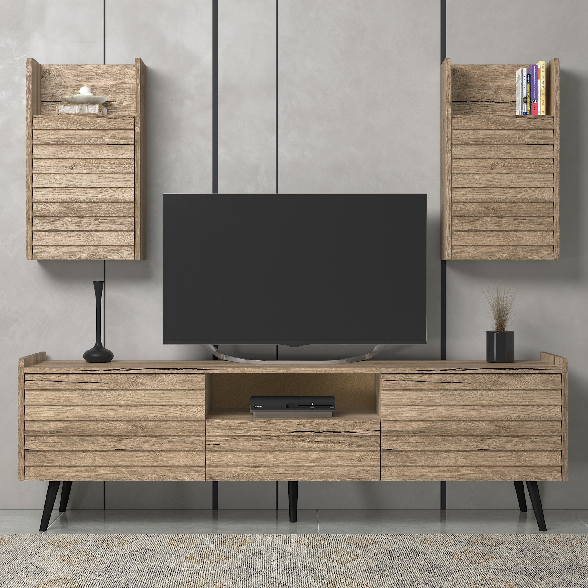 Móvel de TV – 180 cm x 55 cm – Nogueira – Aglomerado