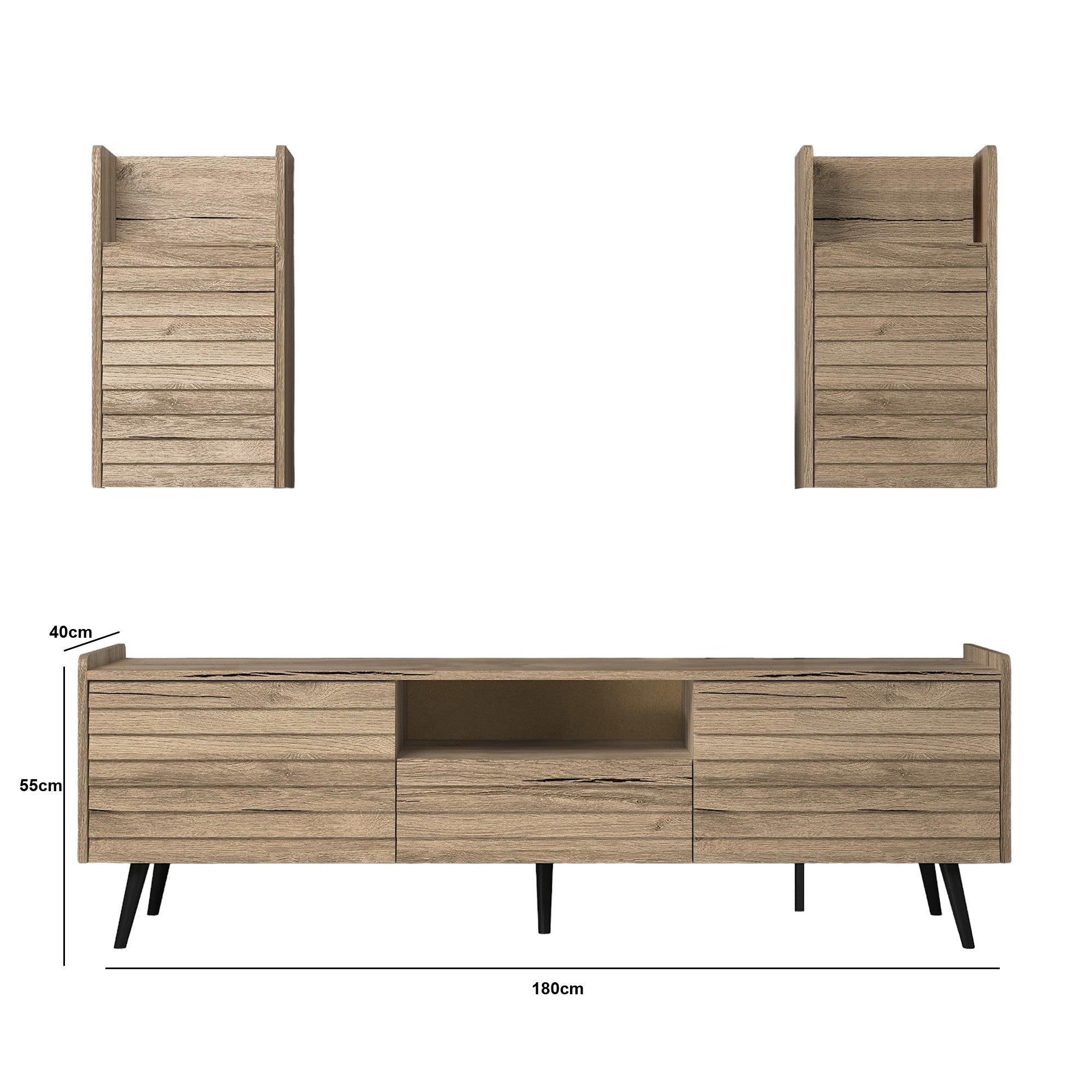 Móvel de TV – 180 cm x 55 cm – Nogueira – Aglomerado