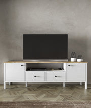 Móvel de TV – 180 cm x 58 cm x 35 cm – Branco – MDF