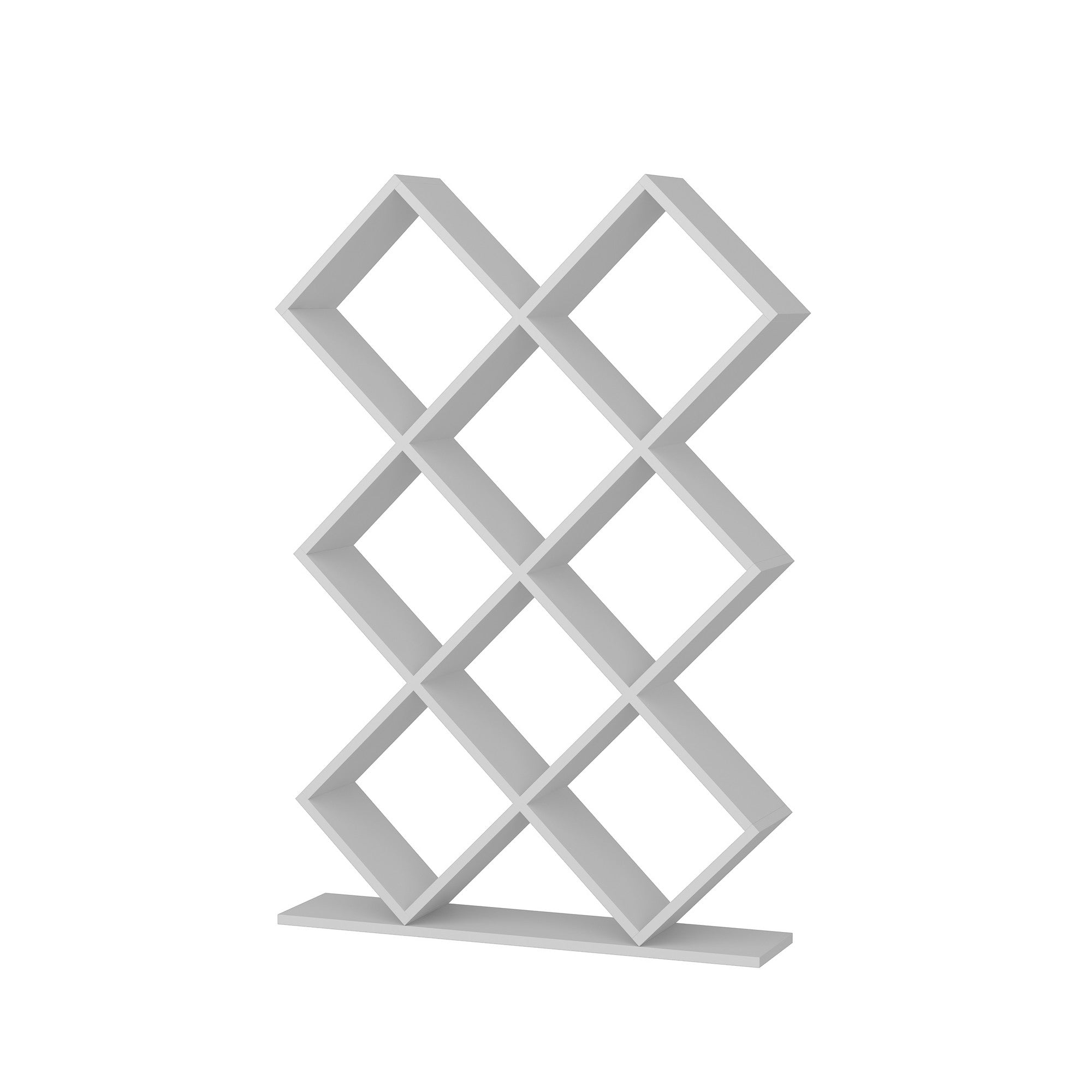 Estante de Livros – 90 cm x 129 cm x 19,5 cm – Branco – Painel de Partículas Revestido de Melamina