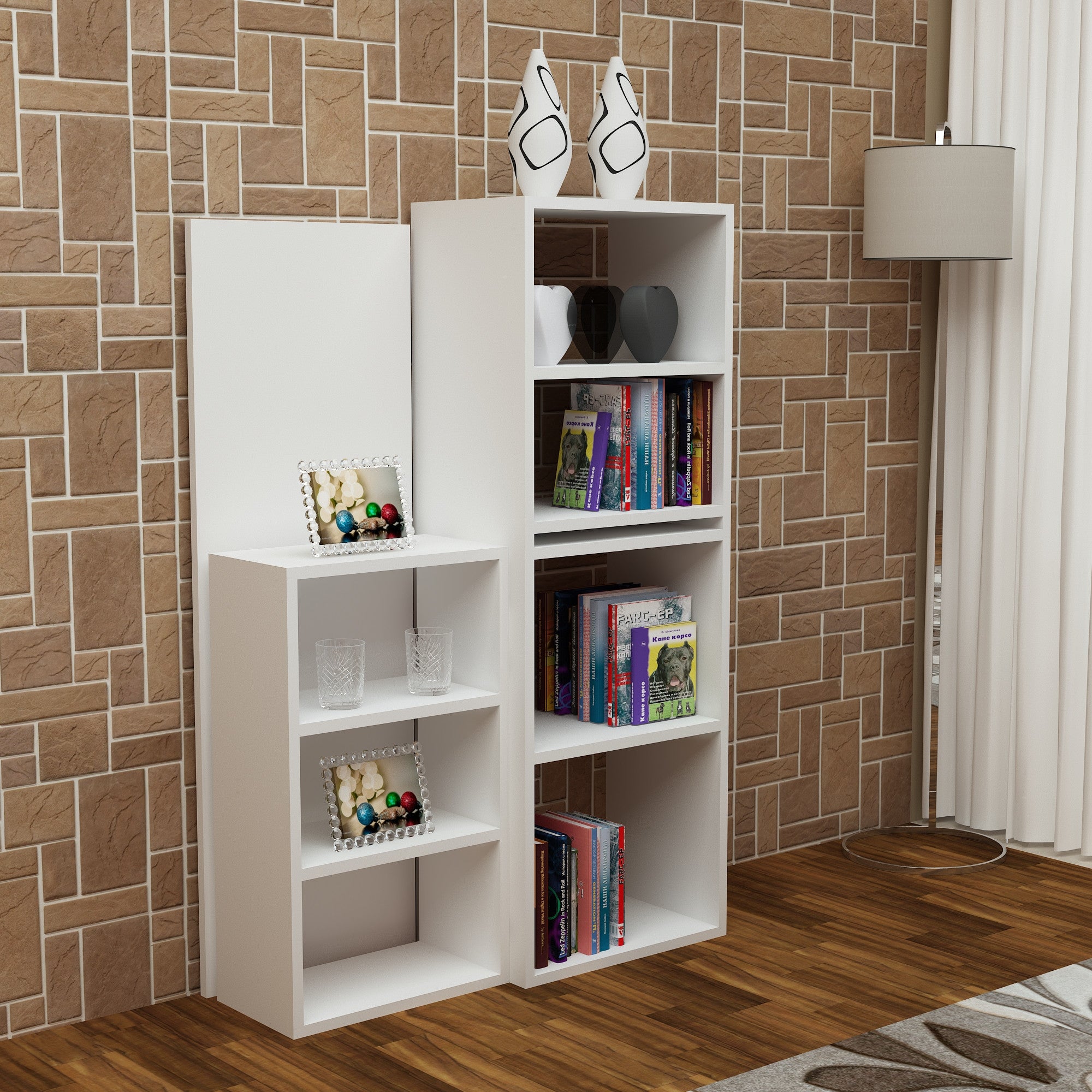 Secretária de Estudo moderna – 90x40x70 cm – Branca – Melamina