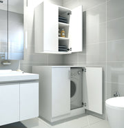 Armário de casa de banho – 70x90x65 cm – Branco – Melamina