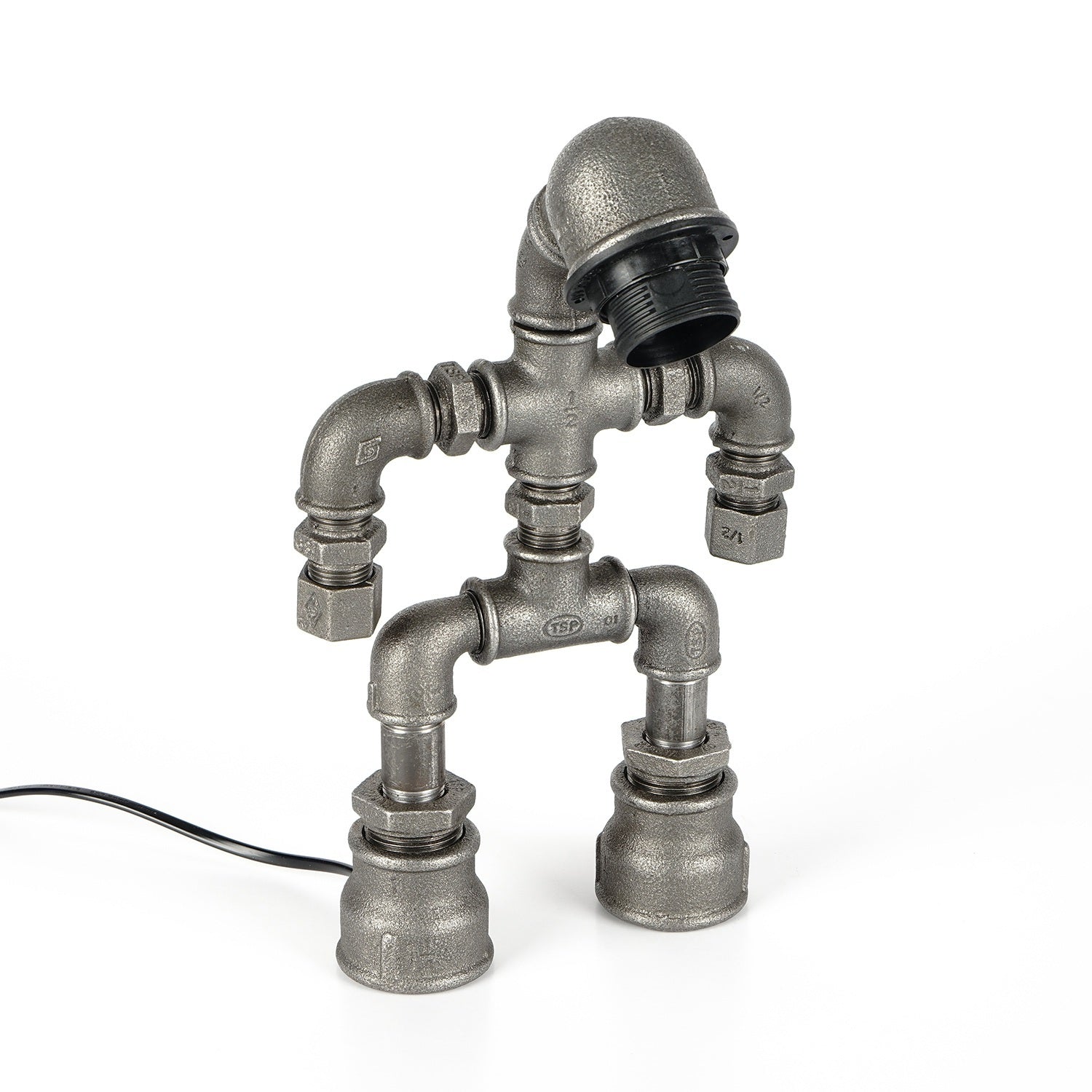 Candeeiro de Mesa – 30 x 20 x 7 cm – Preto – Metal