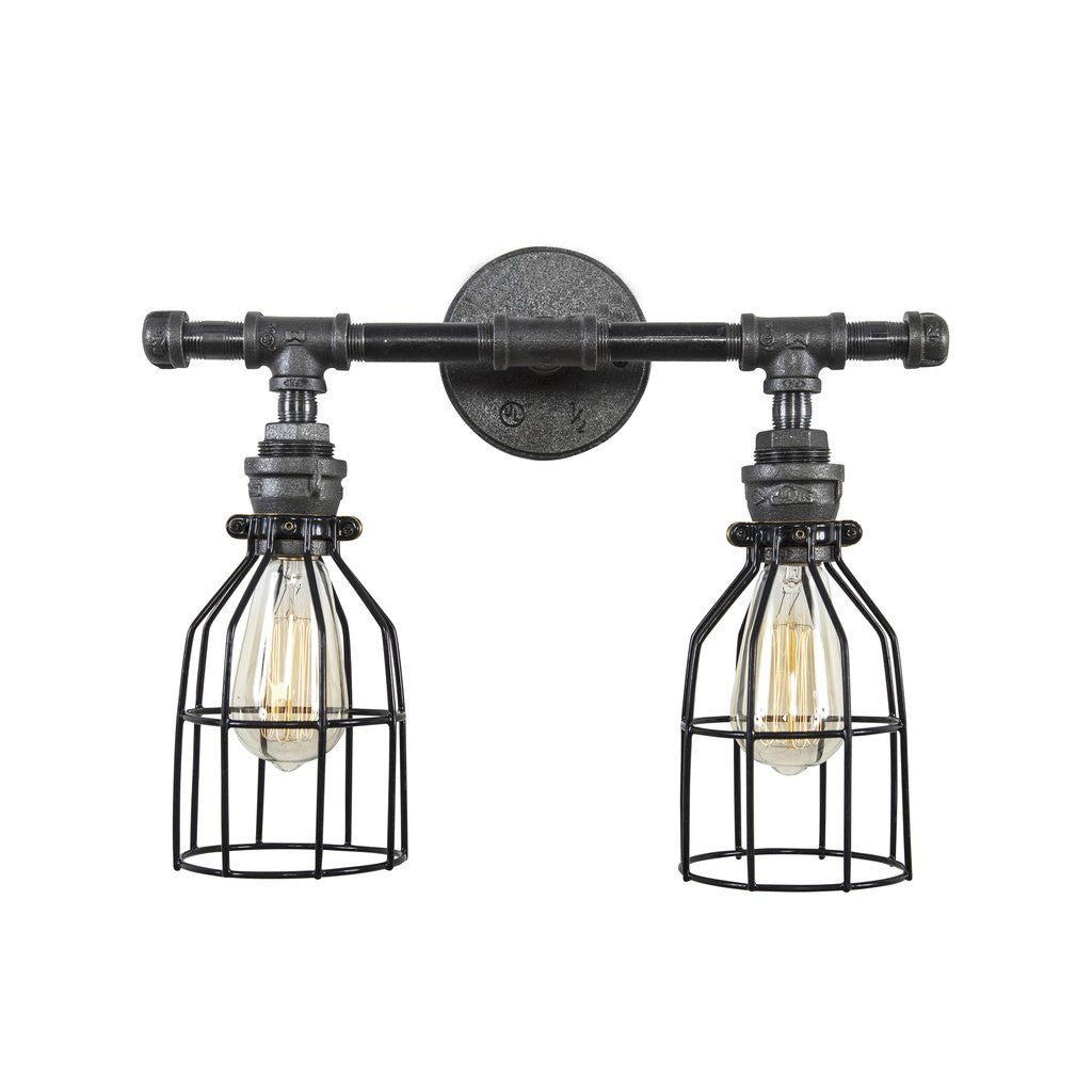 Candeeiro de Teto – 40 x 35 x 25 cm – Preto – Ferro