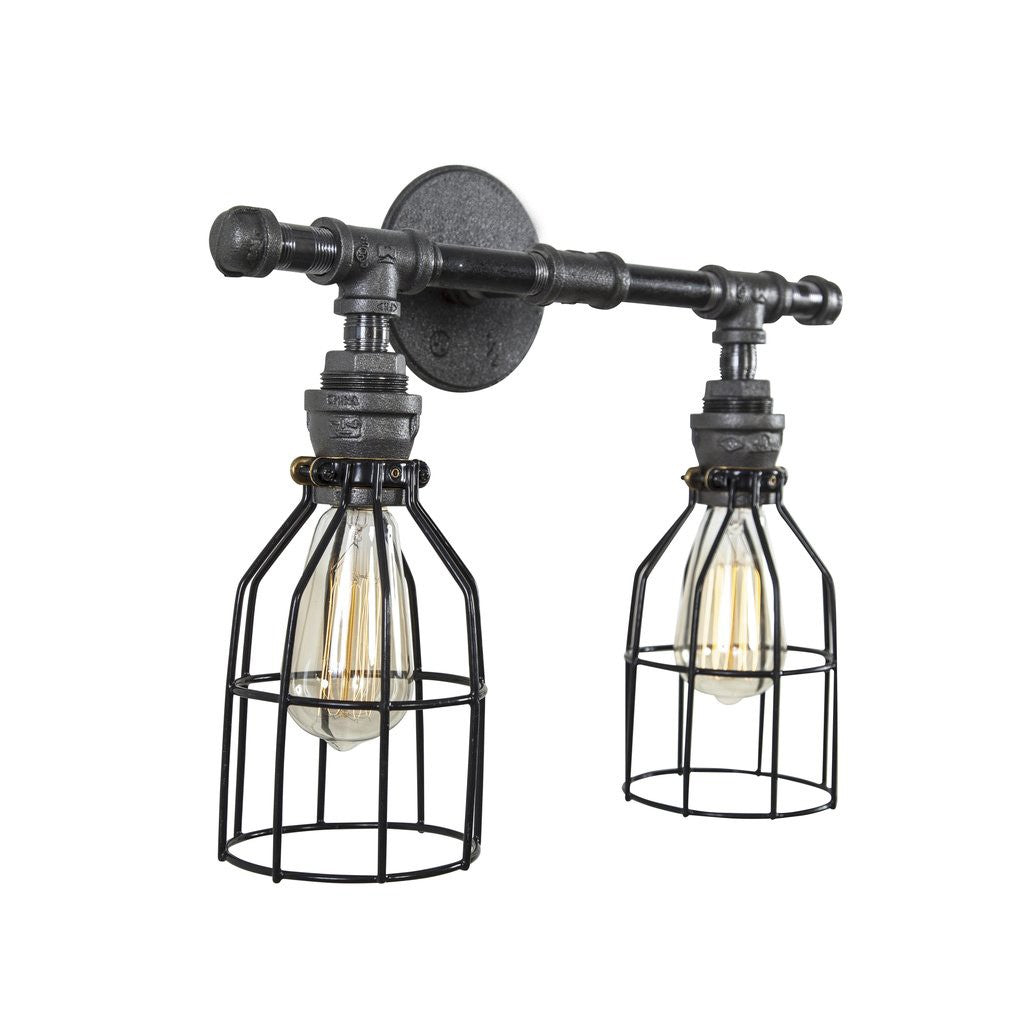 Candeeiro de Teto – 40 x 35 x 25 cm – Preto – Ferro