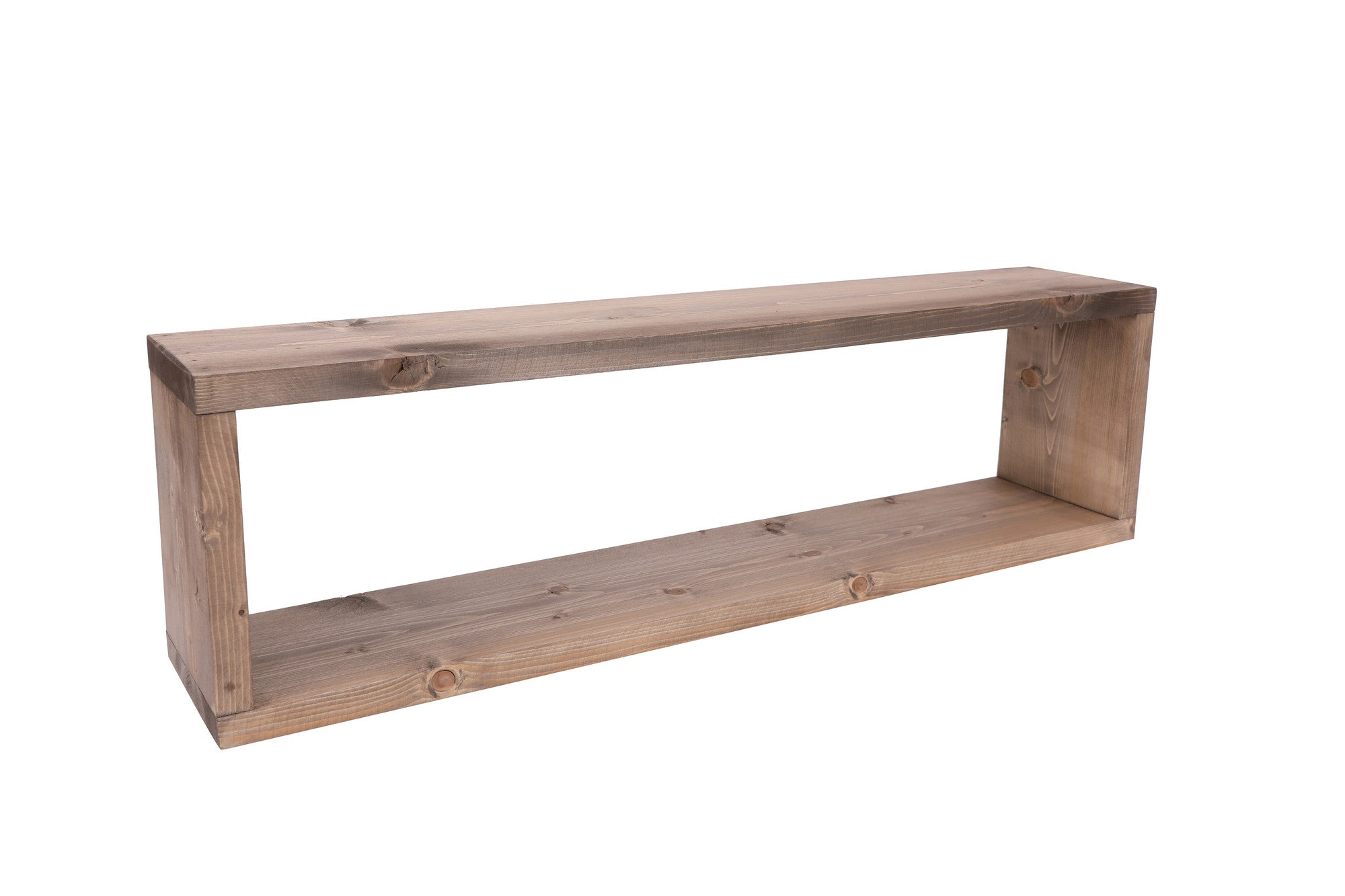 Prateleira de parede – 70cm x 20cm x 12cm – noz – madeira de abeto