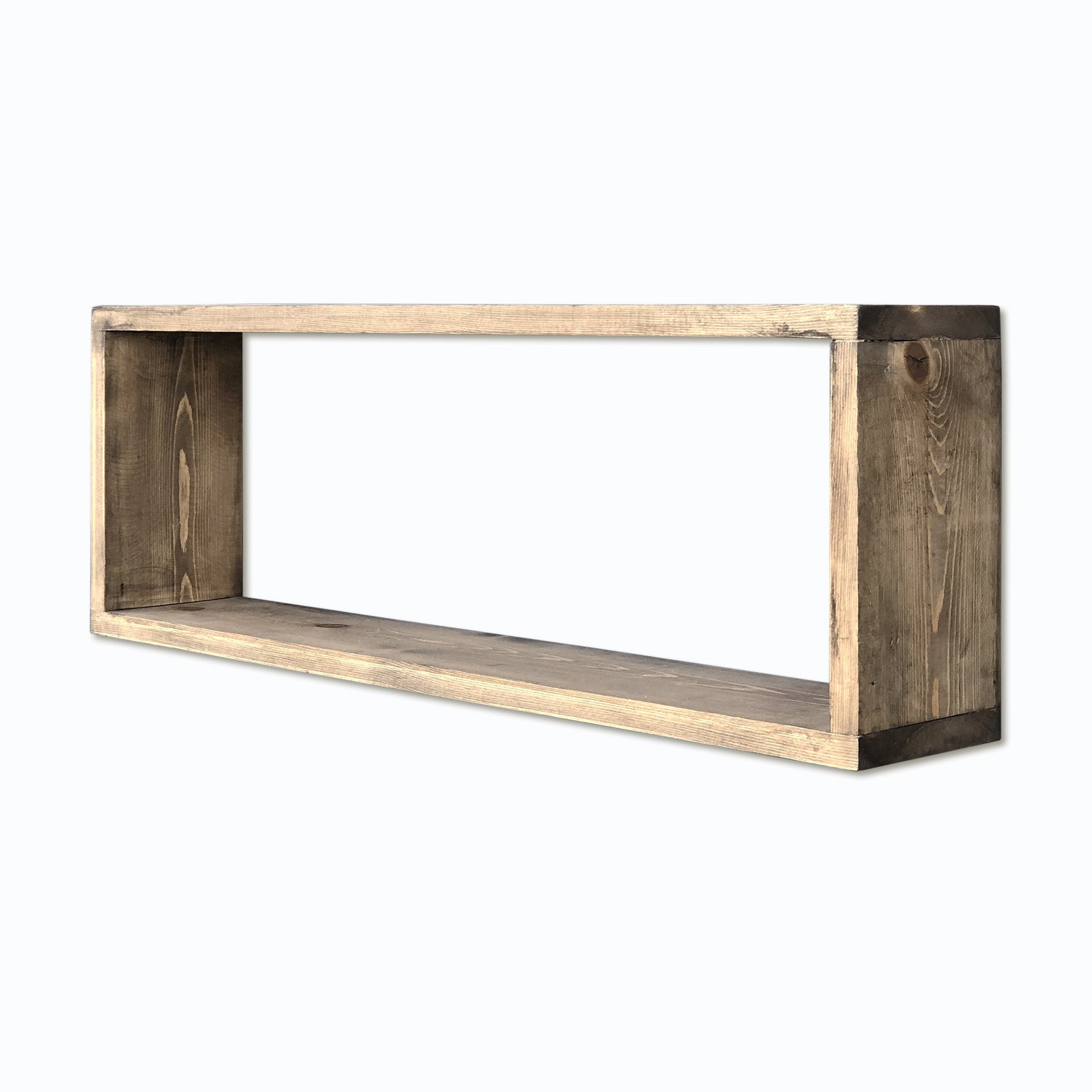 Prateleira de parede – 70cm x 25cm x 13cm – Nogueira – Madeira de abeto