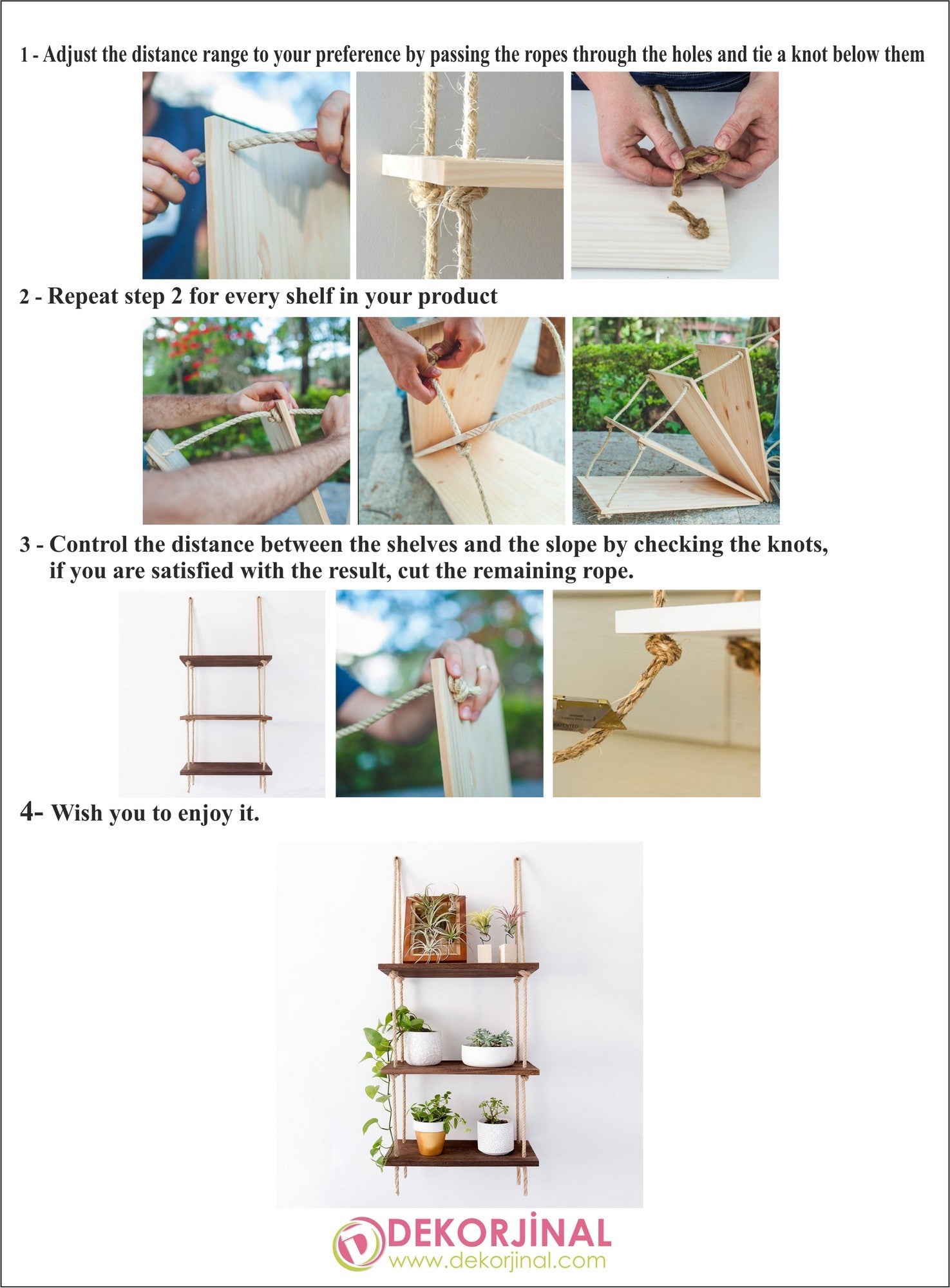 Prateleira de parede 60cm x 60cm x 14cm – Nogueira – Madeira