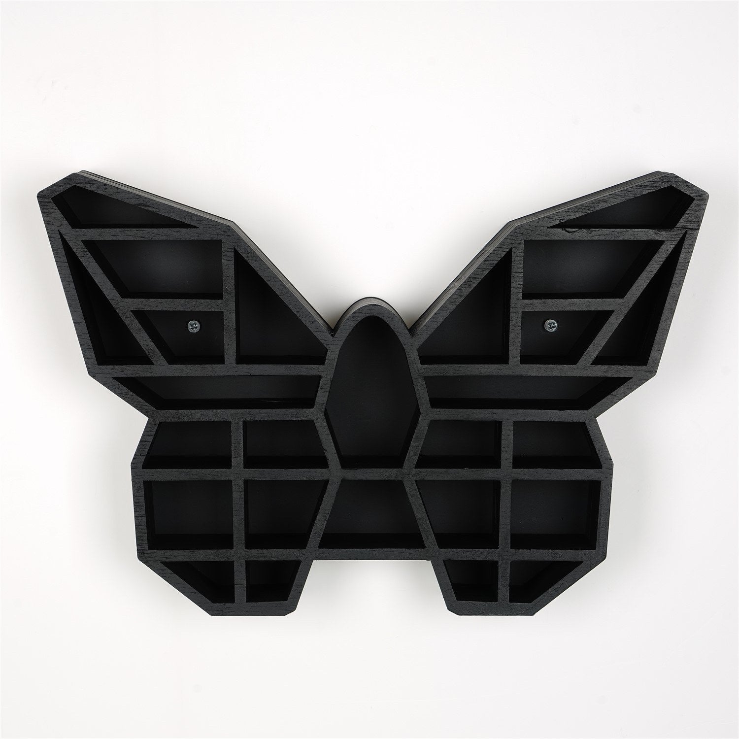 Prateleira de parede – 27cm x 40cm x 6cm – Preto – Madeira maciça