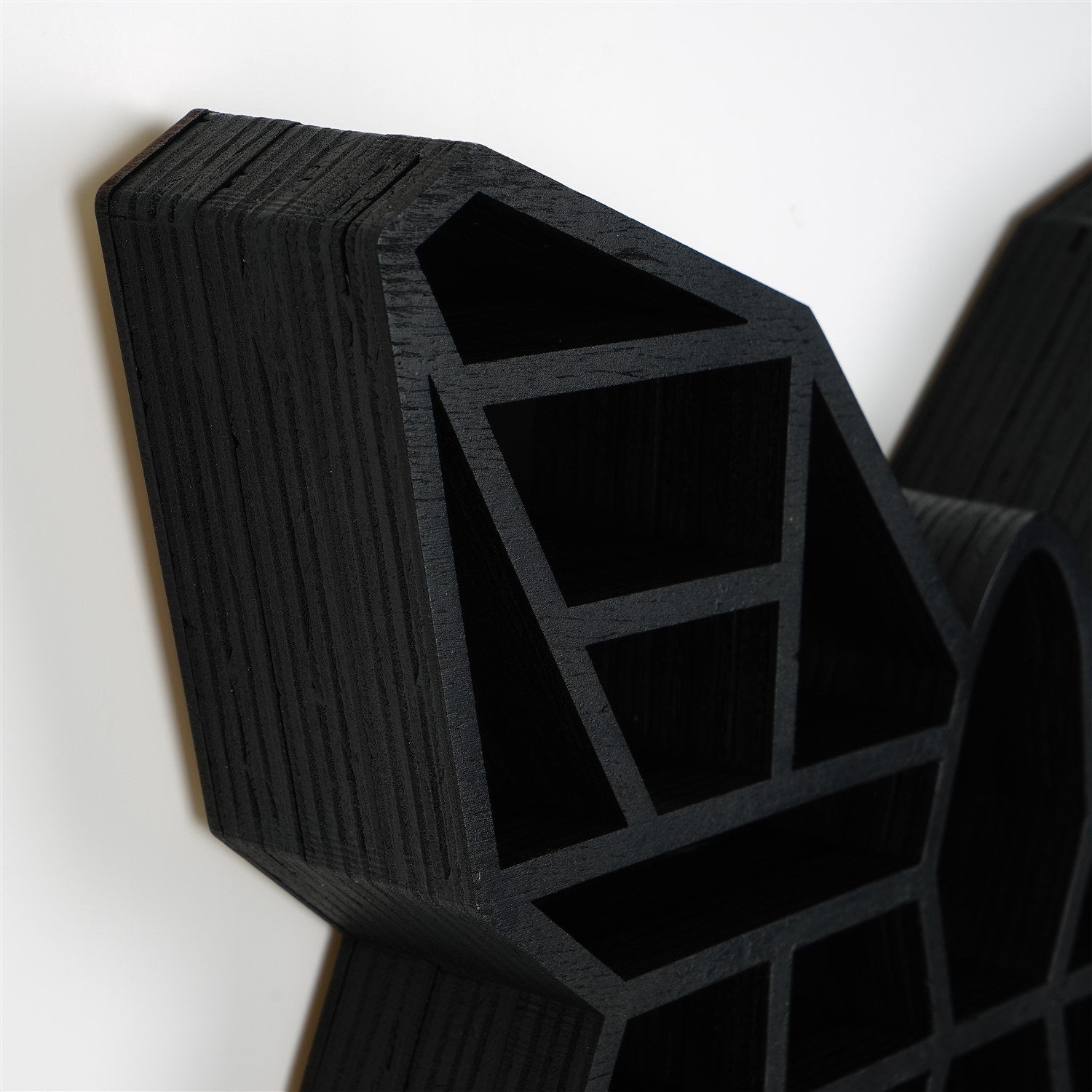 Prateleira de parede – 27cm x 40cm x 6cm – Preto – Madeira maciça