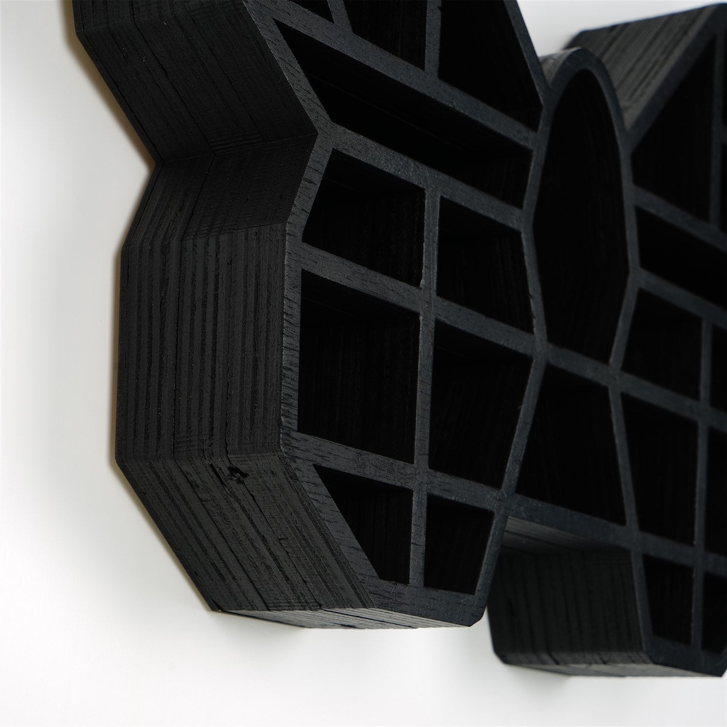 Prateleira de parede – 27cm x 40cm x 6cm – Preto – Madeira maciça