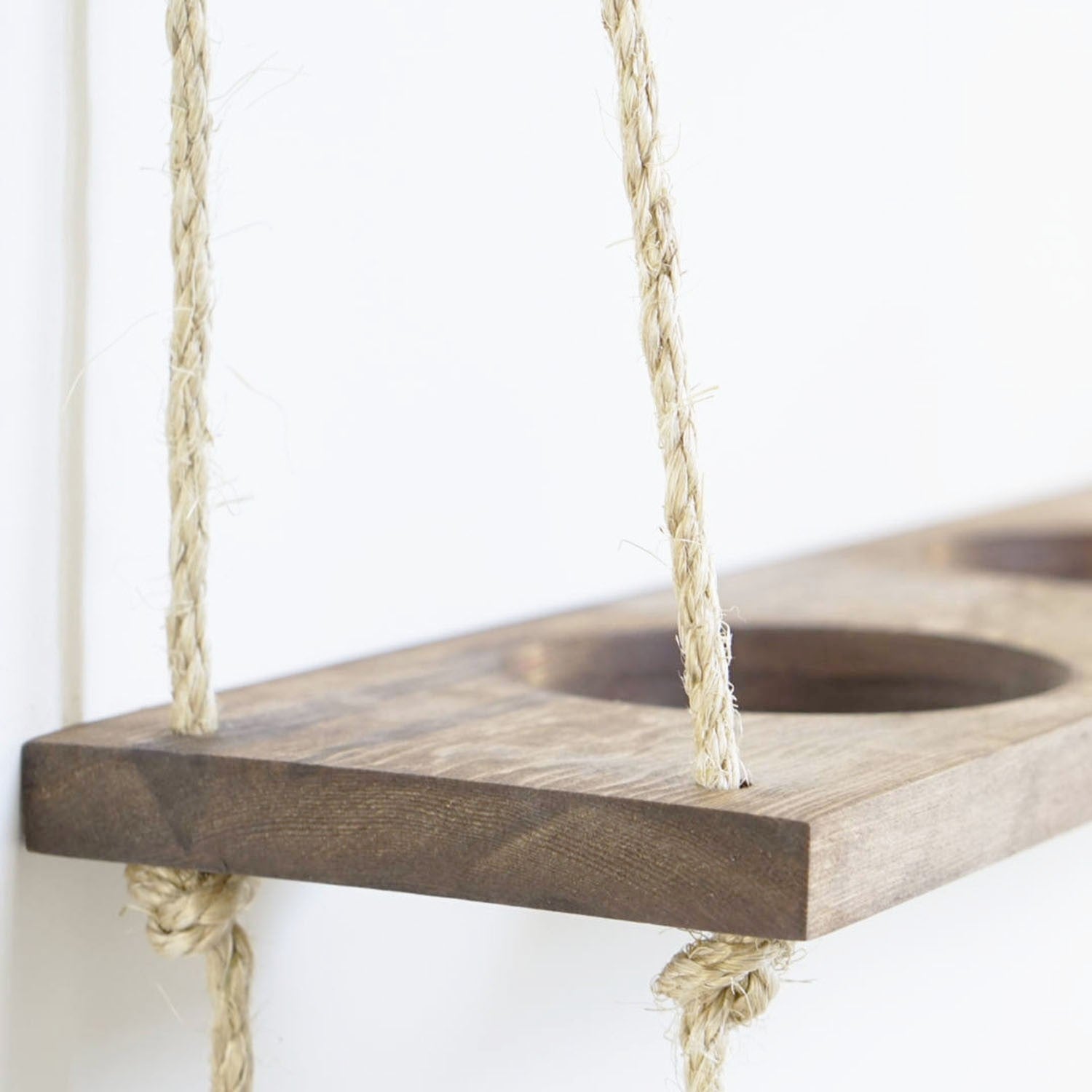 Prateleira de parede de madeira de abeto – 60 cm x 13 cm x 1,3 cm – cor noz