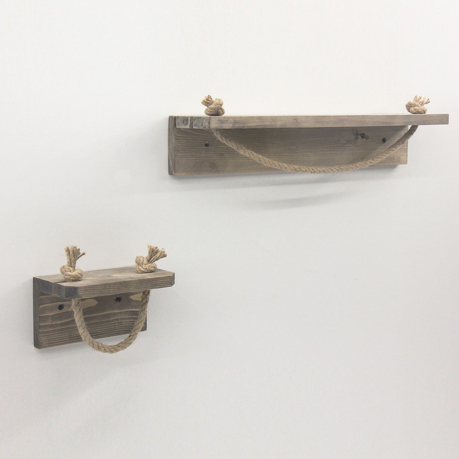 Prateleira de parede – 50 cm x 10 cm x 9 cm – Nogueira – Madeira de abeto