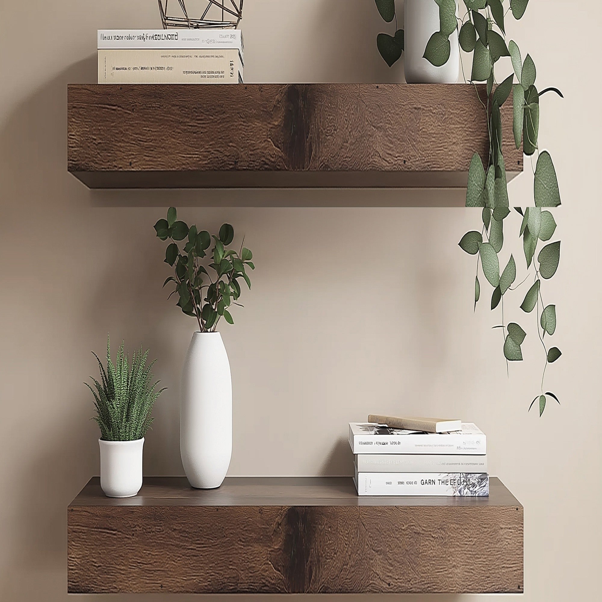 Prateleira de Parede Decorativa de Madeira – 13x40x11 cm – Madeira – 100% Madeira Maciça