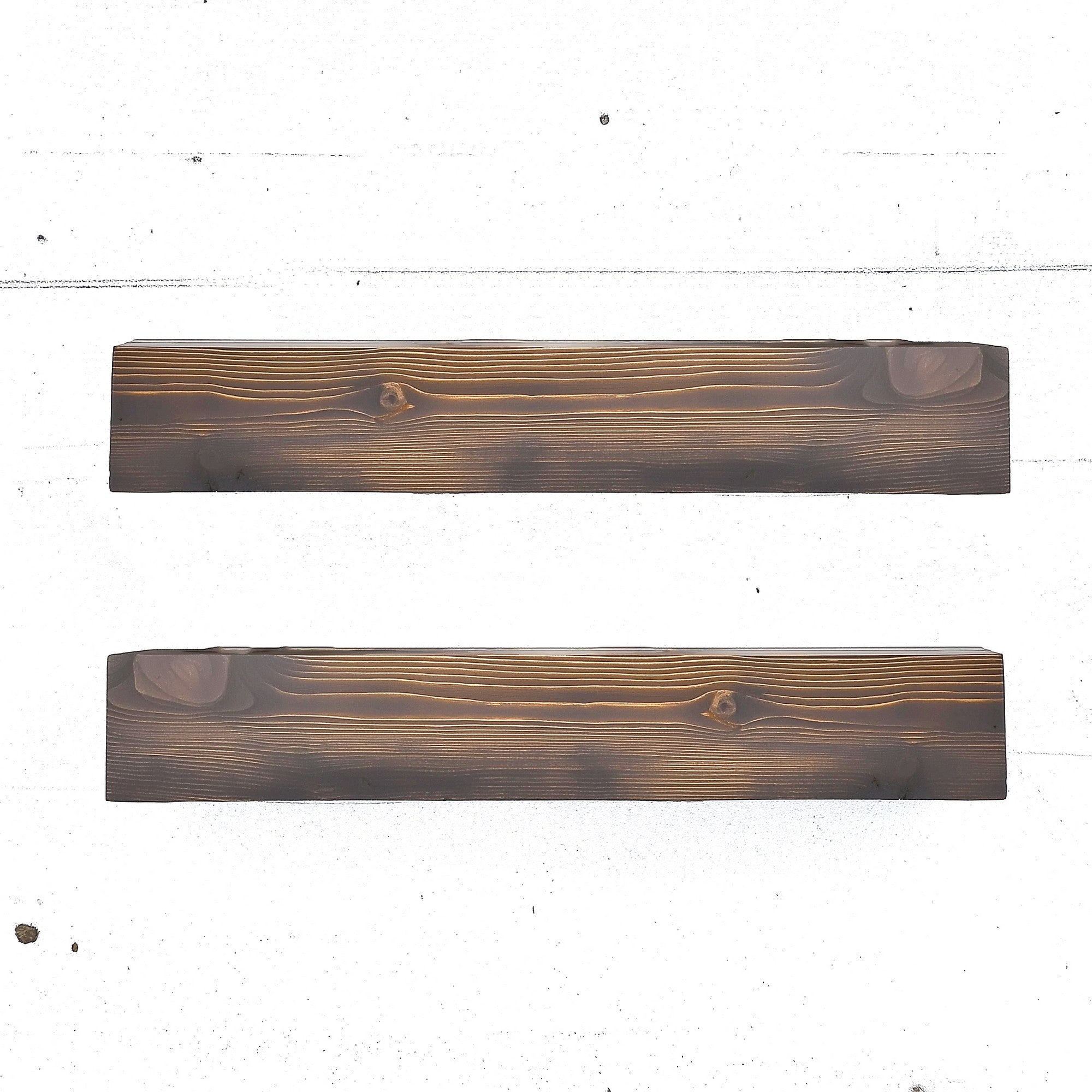 Prateleira de parede decorativa – 60 cm x 13 cm x 11 cm – Cor de madeira – Madeira maciça