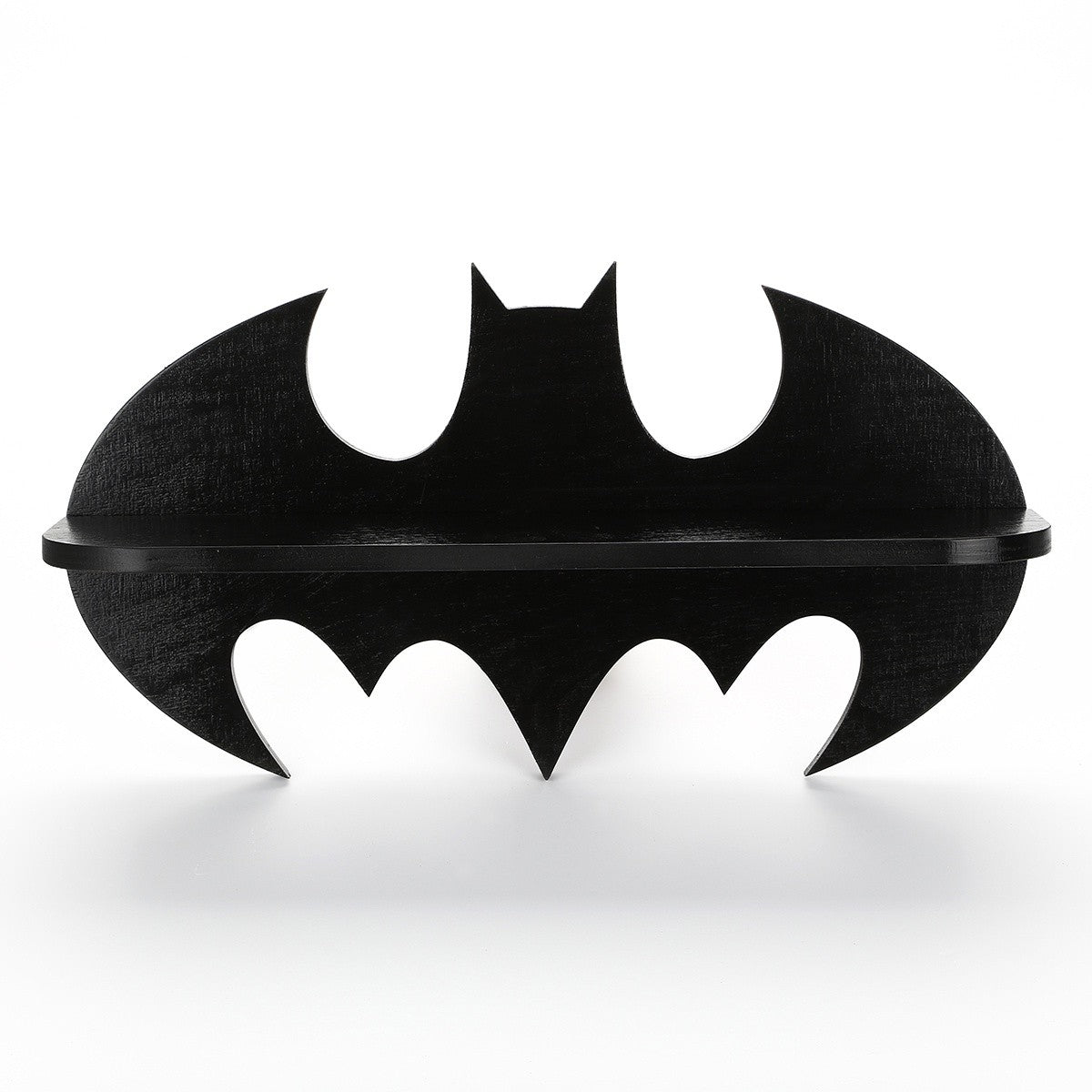 Prateleira de parede de madeira – 47 cm x 25 cm x 7 cm – Preto