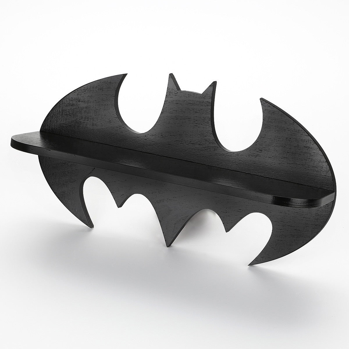 Prateleira de parede de madeira – 47 cm x 25 cm x 7 cm – Preto