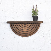 Prateleira de parede decorativa de madeira – 31 cm x 16 cm x 9 cm – Cor de madeira – Compensado
