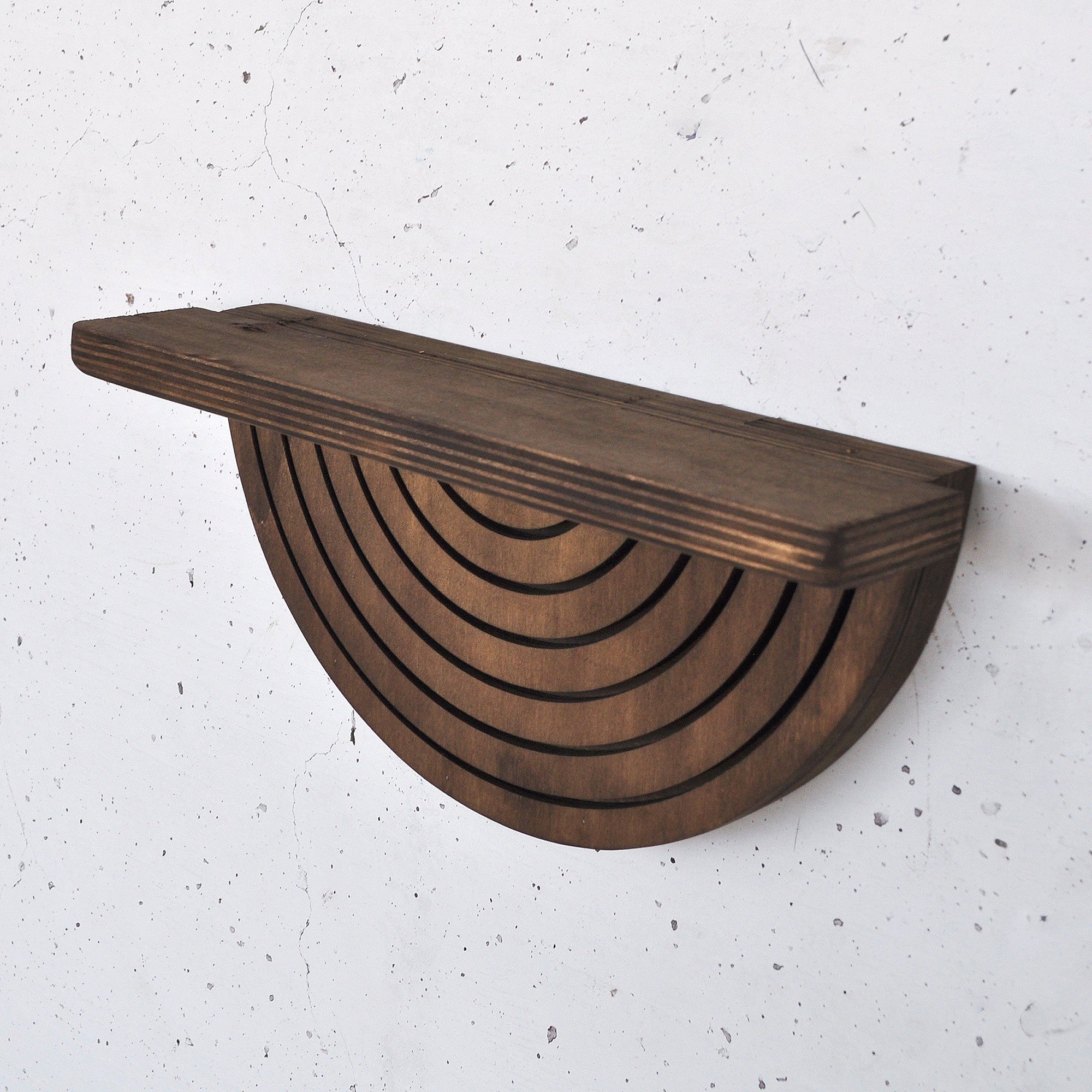 Prateleira de parede decorativa de madeira – 31 cm x 16 cm x 9 cm – Cor de madeira – Compensado