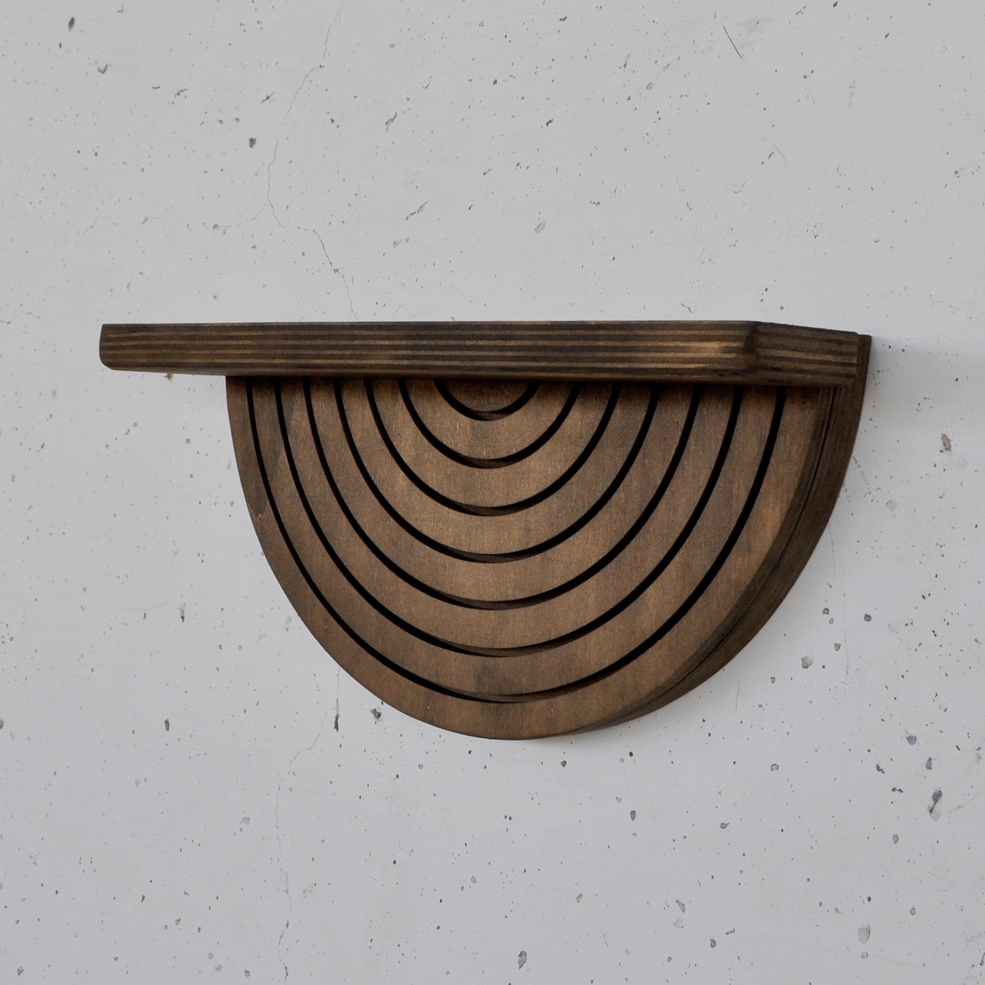 Prateleira de parede decorativa de madeira – 31 cm x 16 cm x 9 cm – Cor de madeira – Compensado