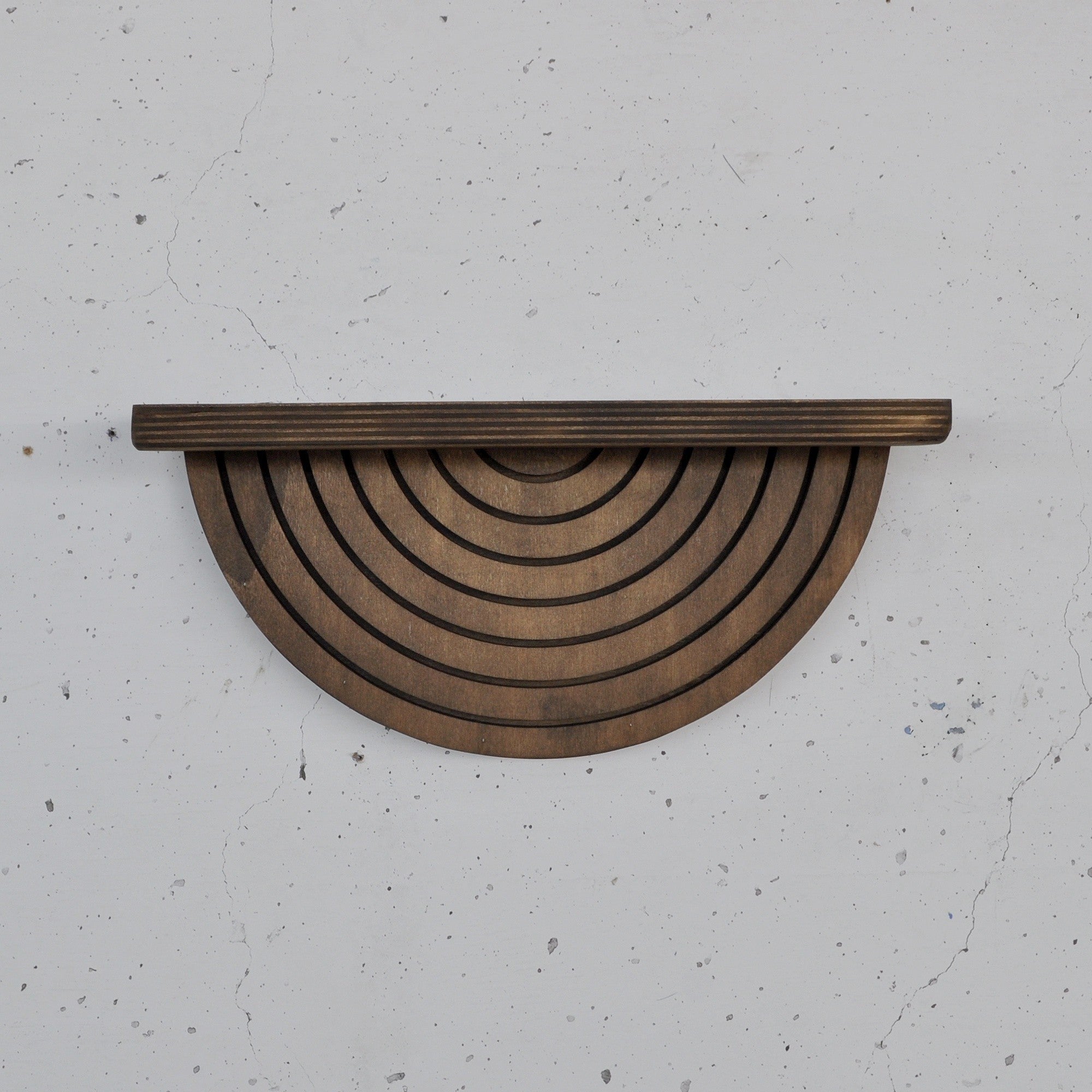 Prateleira de parede decorativa de madeira – 31 cm x 16 cm x 9 cm – Cor de madeira – Compensado
