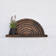 Prateleira de Parede de Madeira – 31cm x 16cm x 9cm – Cor de Madeira