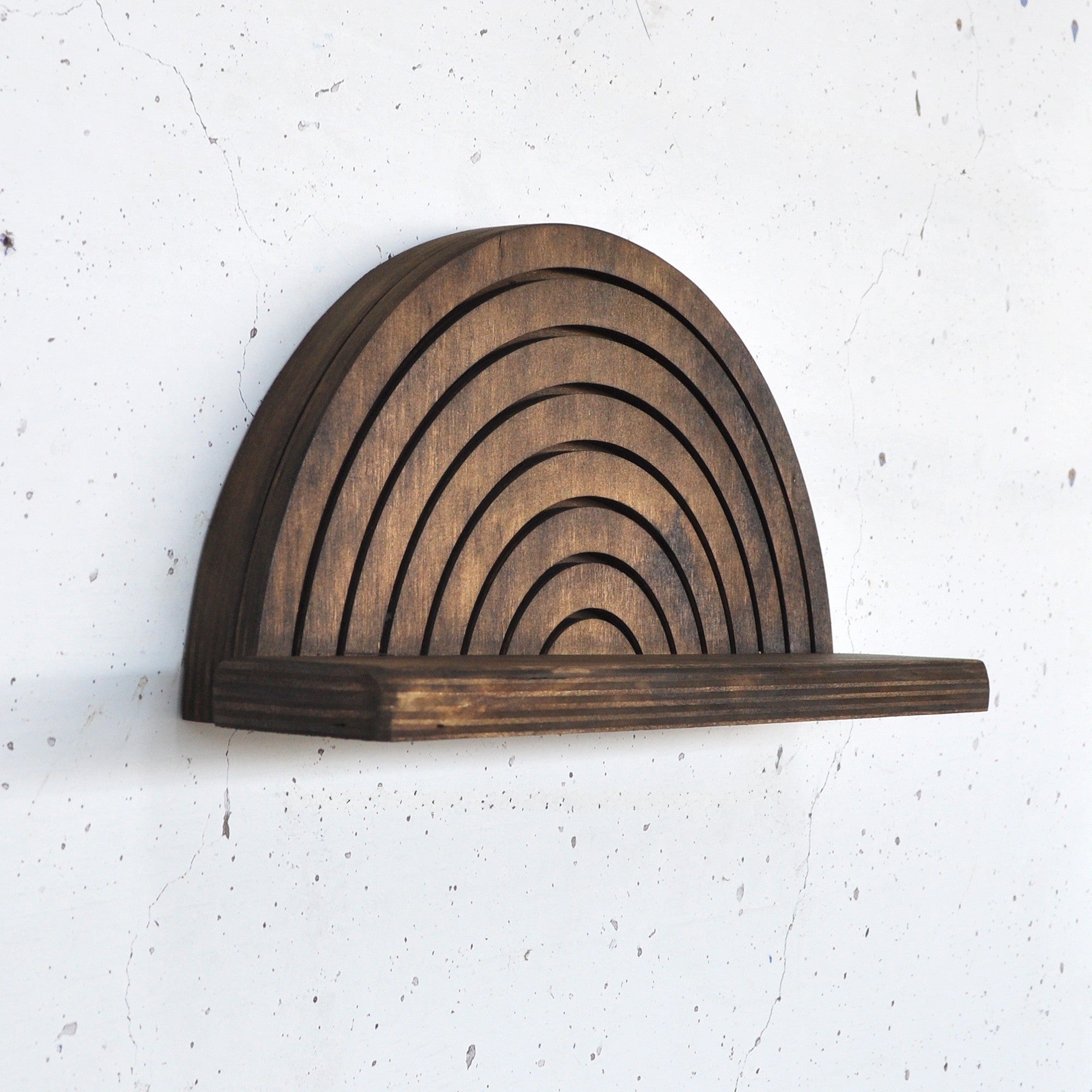 Prateleira de Parede de Madeira – 31cm x 16cm x 9cm – Cor de Madeira