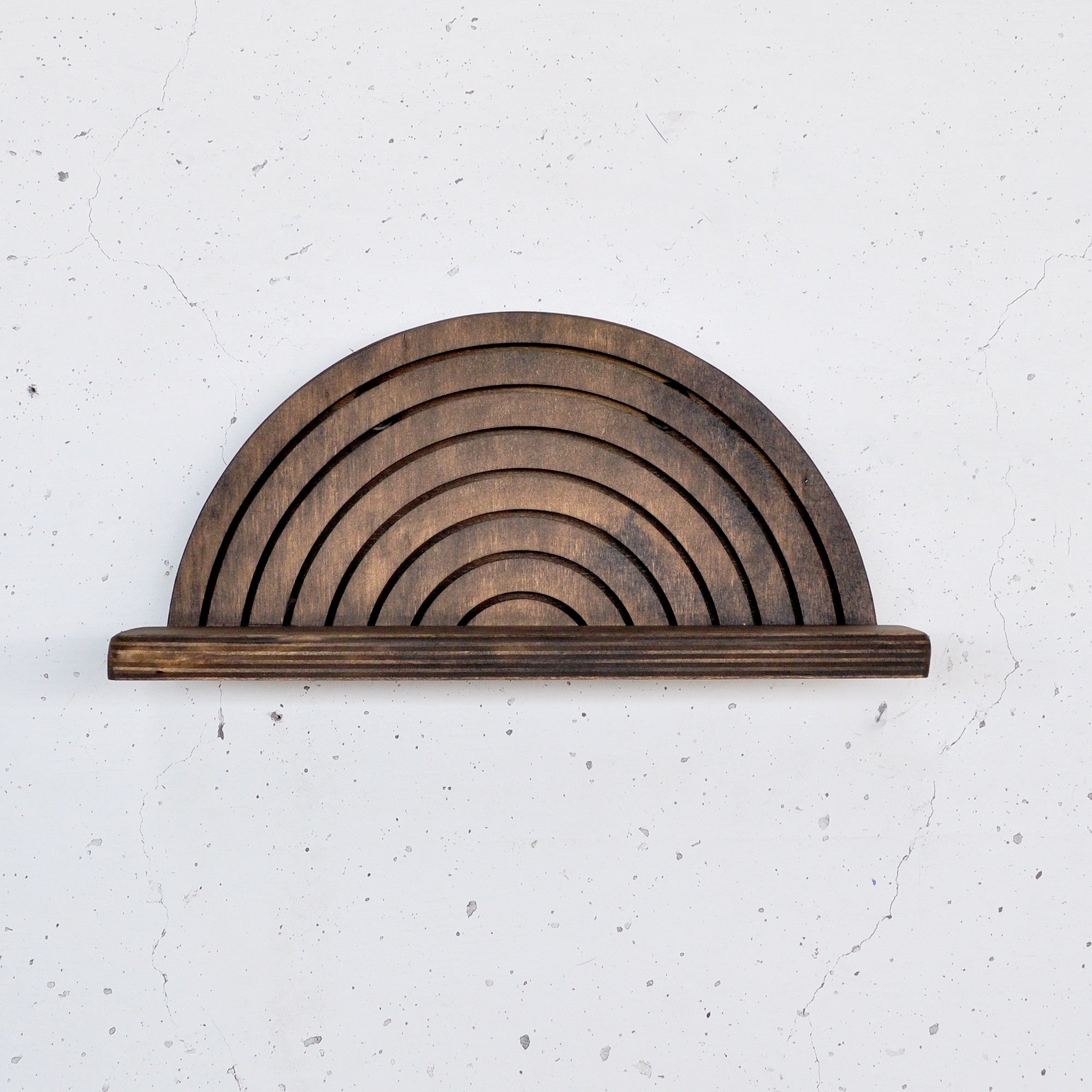 Prateleira de Parede de Madeira – 31cm x 16cm x 9cm – Cor de Madeira