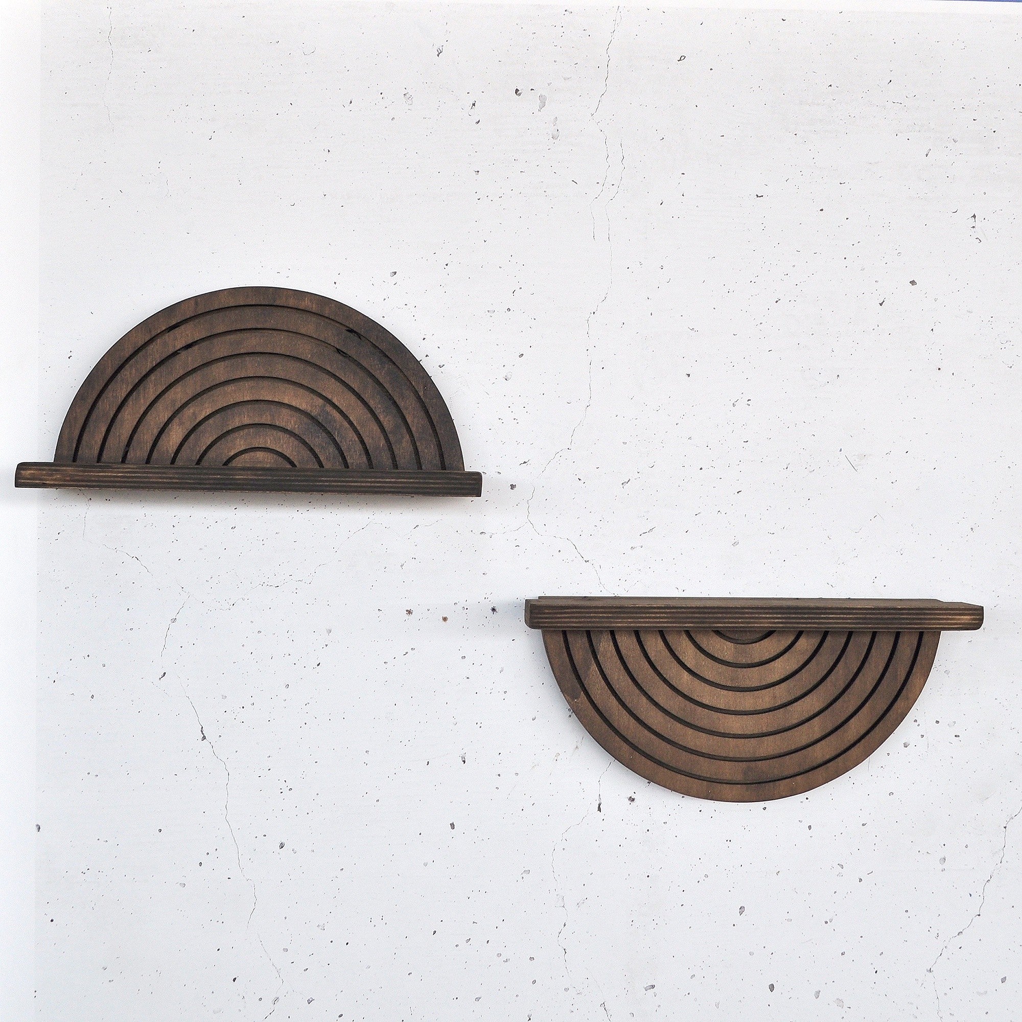 Prateleira decorativa de parede – 31 cm x 16 cm x 9 cm – Cor de madeira – Madeira
