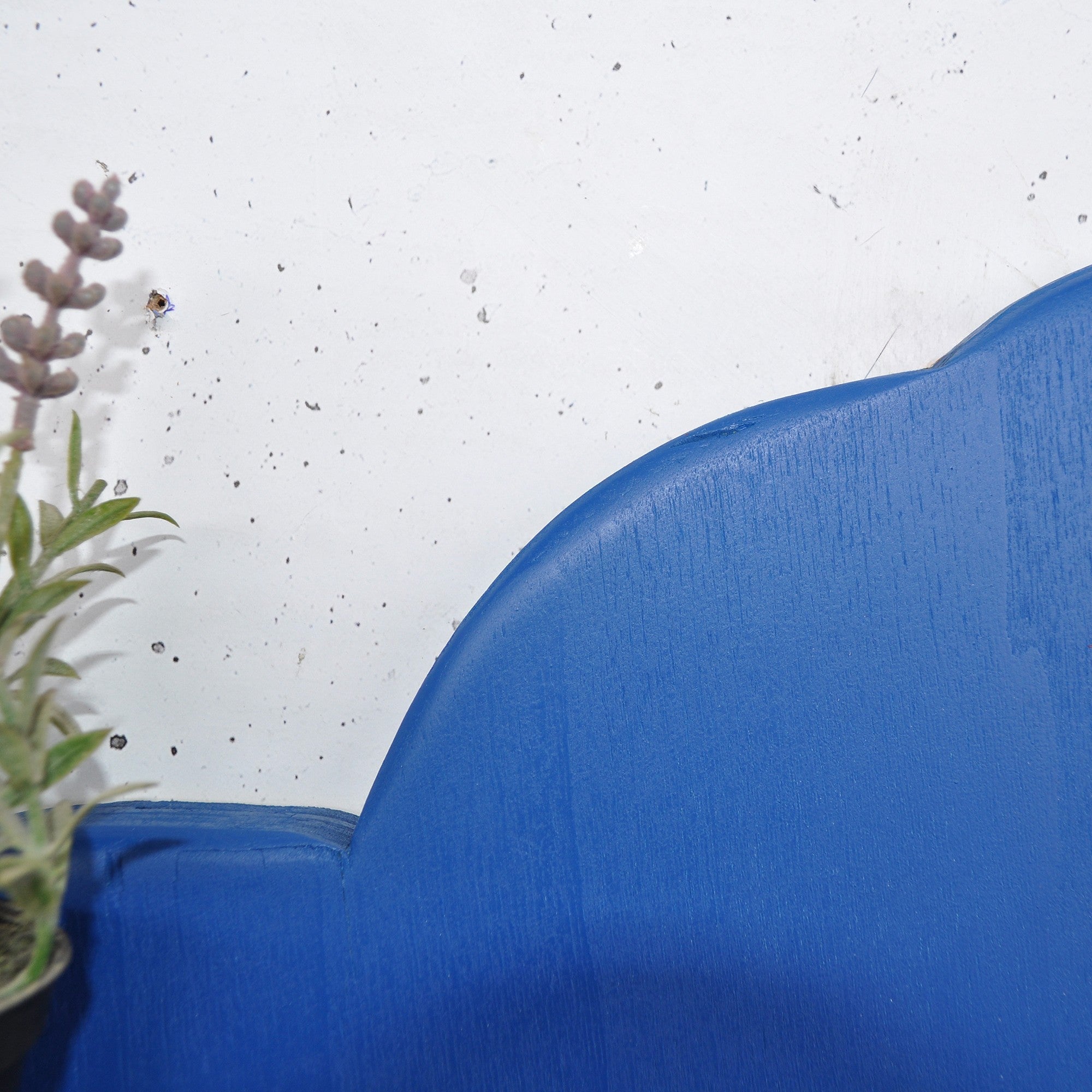 Prateleira de parede decorativa de madeira – 35 cm x 25 cm x 11 cm – azul