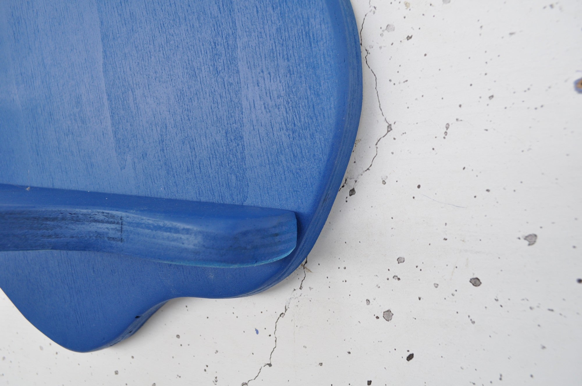 Prateleira de parede decorativa de madeira – 35 cm x 25 cm x 11 cm – azul