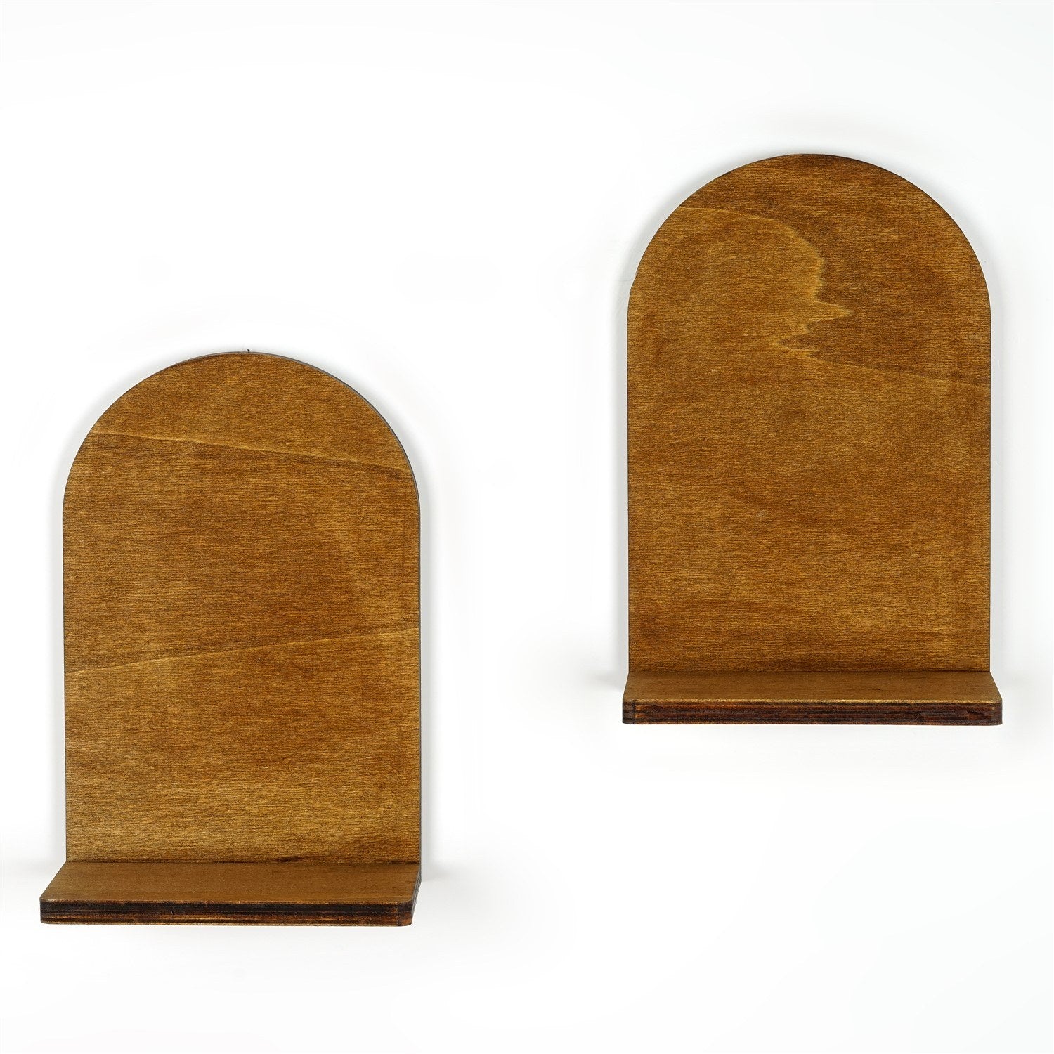 Prateleira de parede – 16 x 26 x 9 cm – Nogueira – Contraplacado