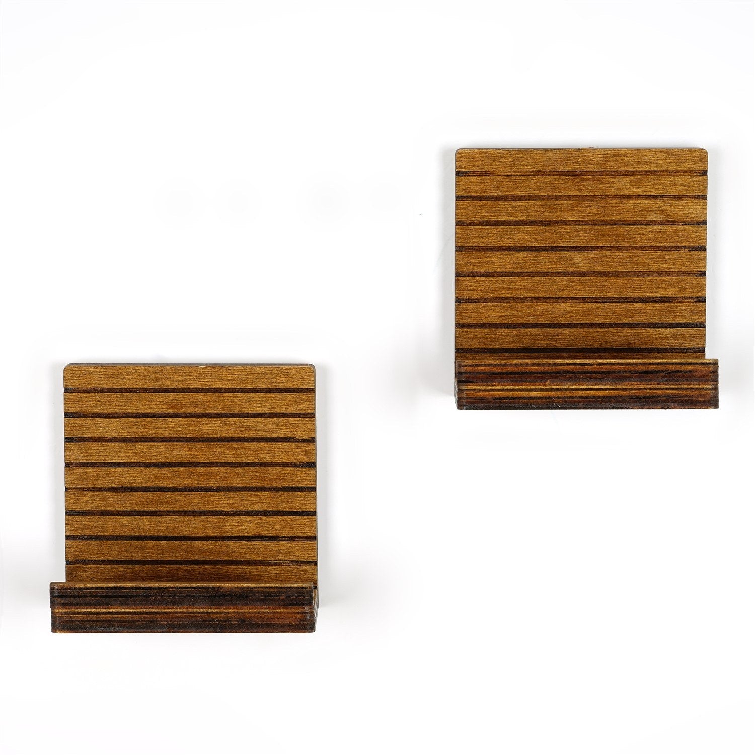 Prateleira de parede – 13 x 13 x 7 cm – Nogueira – 100% contraplacado