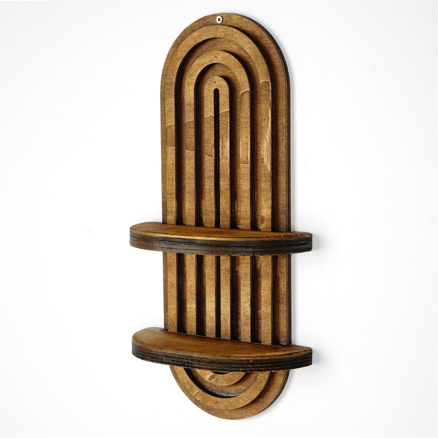 Prateleira de parede – 40 x 20 x 9 cm – nogueira – contraplacado