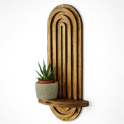 Prateleira de parede – 40 x 20 x 9 cm – Nogueira – Contraplacado