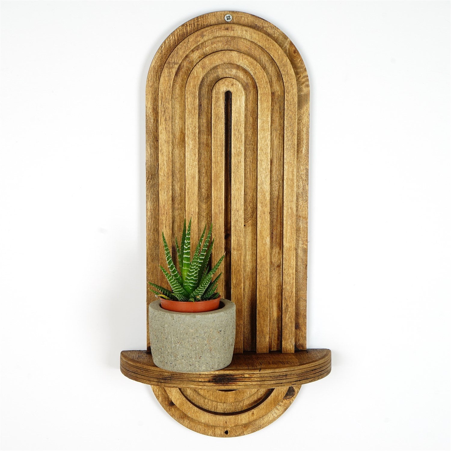 Prateleira de parede – 40 x 20 x 9 cm – Nogueira – Contraplacado