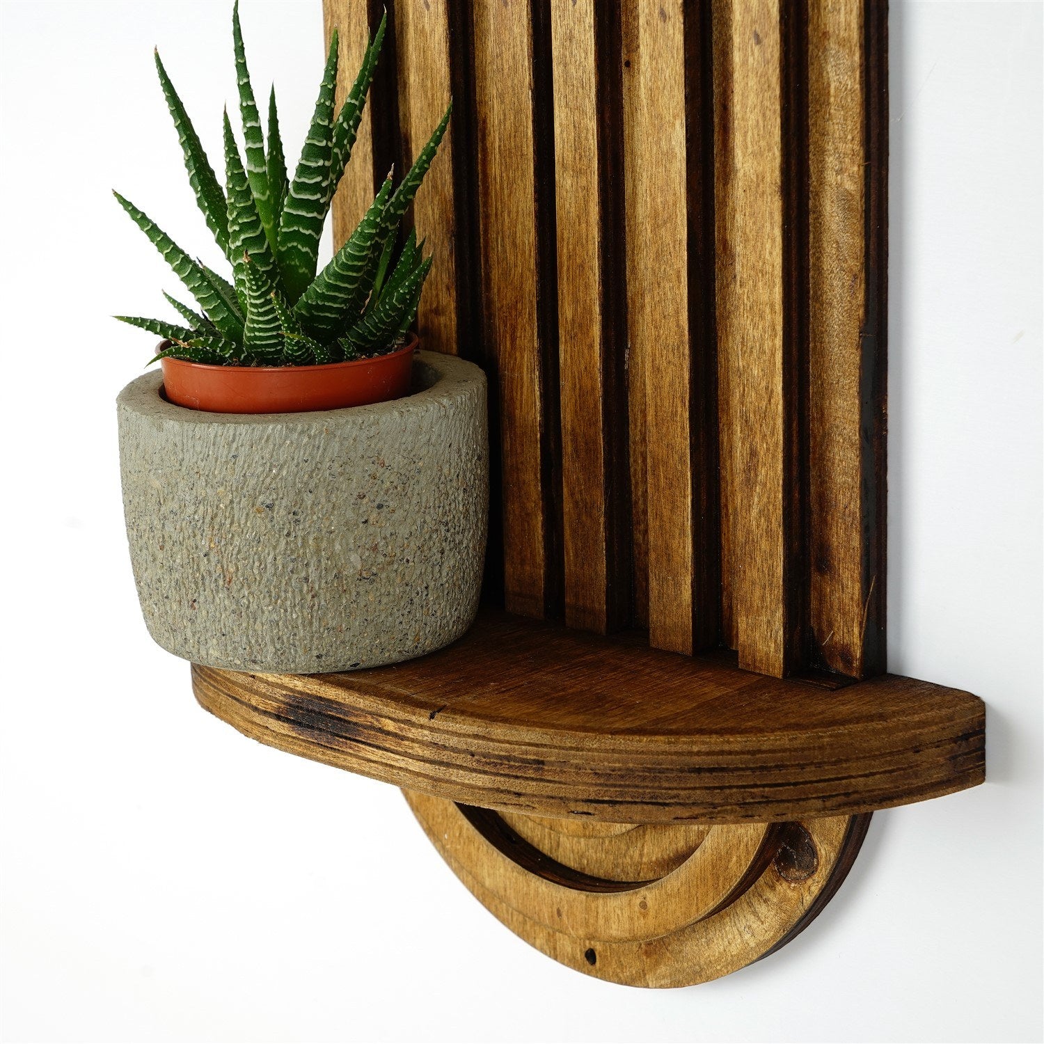 Prateleira de parede – 40 x 20 x 9 cm – Nogueira – Contraplacado