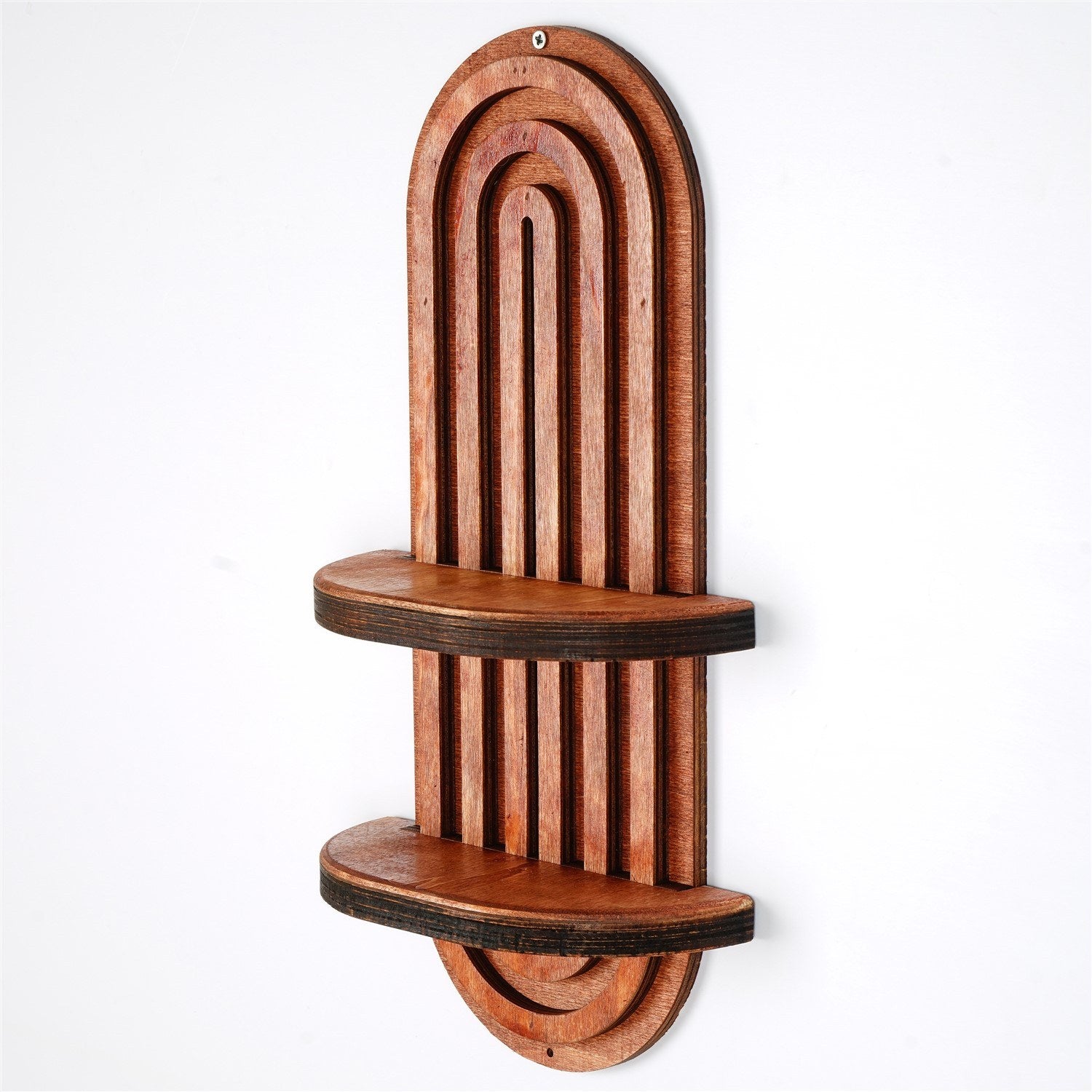 Prateleira de parede – 40 x 20 x 9 cm – Salmão – Contraplacado