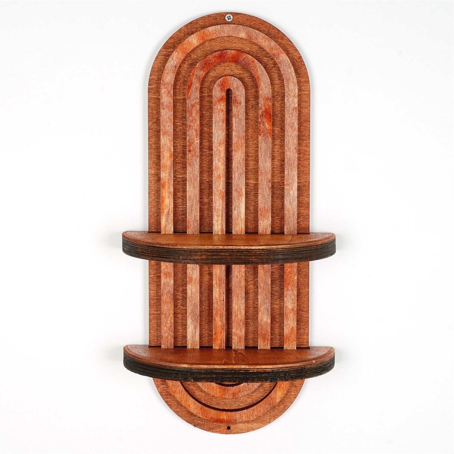 Prateleira de parede – 40 x 20 x 9 cm – Salmão – Contraplacado