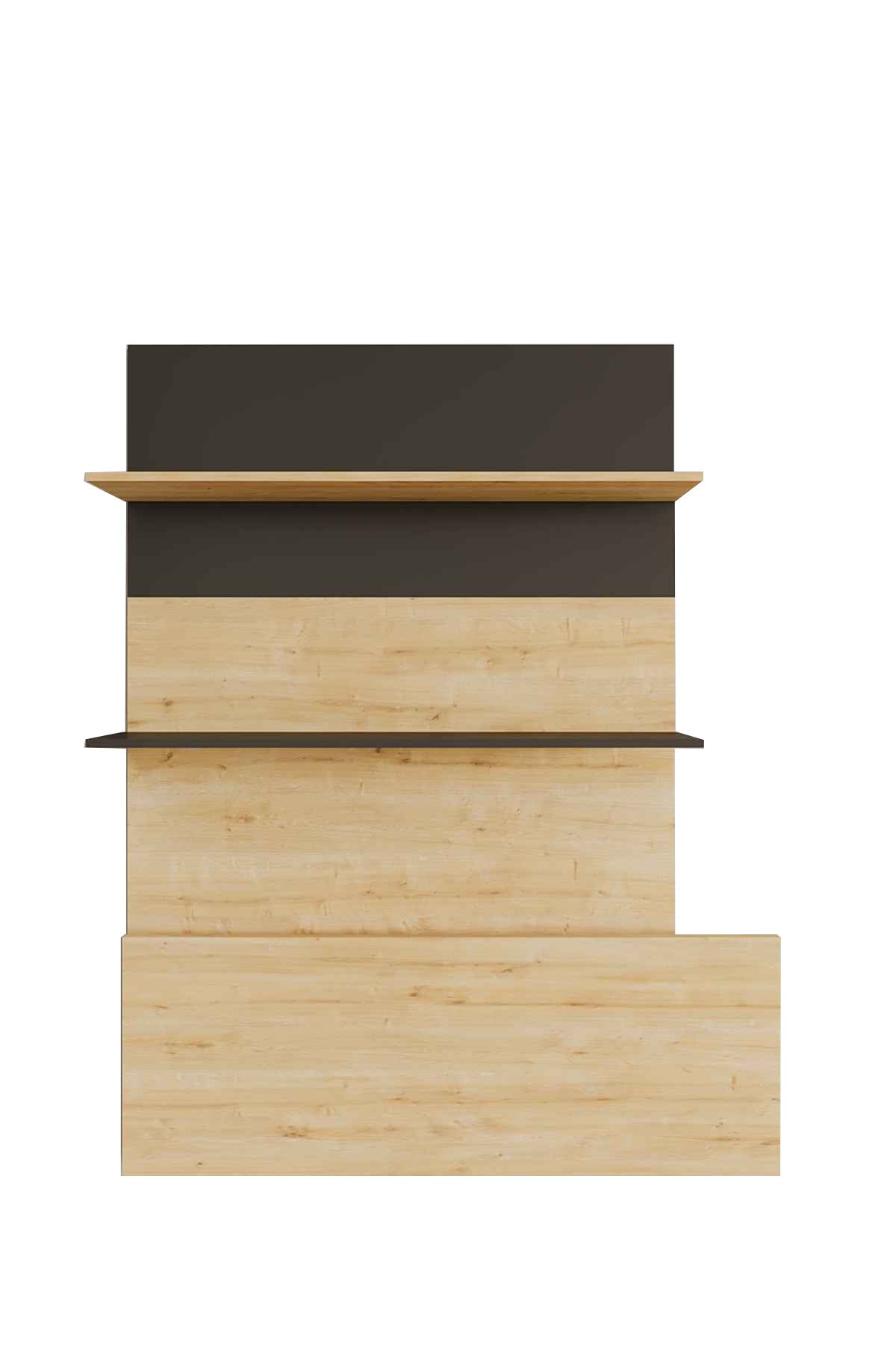 Secretária de Estudo – 90 cm – Carvalho Safira e Preto – MDF